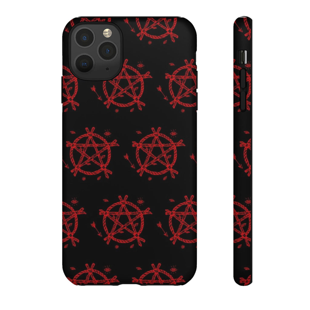 Anarchist iPhone Case, Tough Phone Cover, Punk Style Accessory, Unique Gift for Rebels, Goth Aesthetic Phone Case