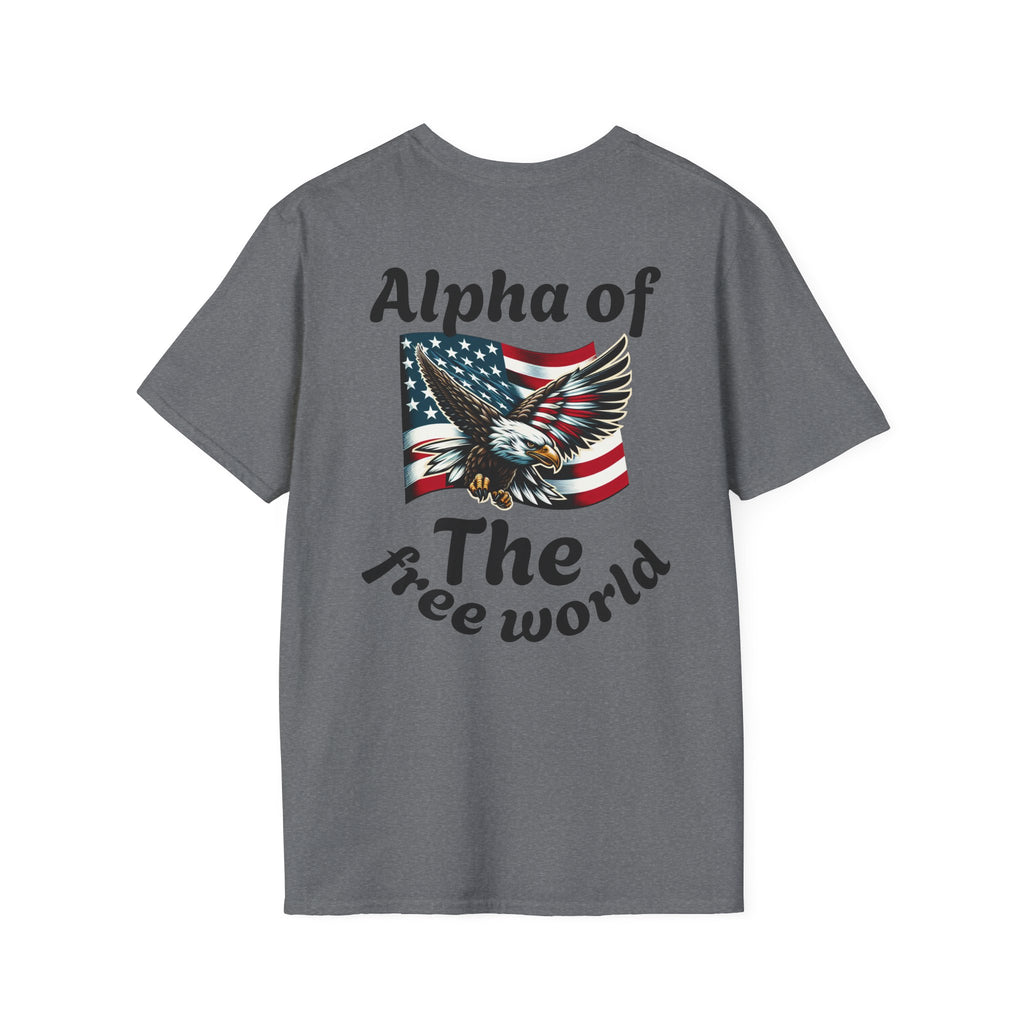 Patriotic Graphic T-Shirt, Unisex Softstyle Tee, Independence Day Gift, Freedom Apparel, Americana Clothing
