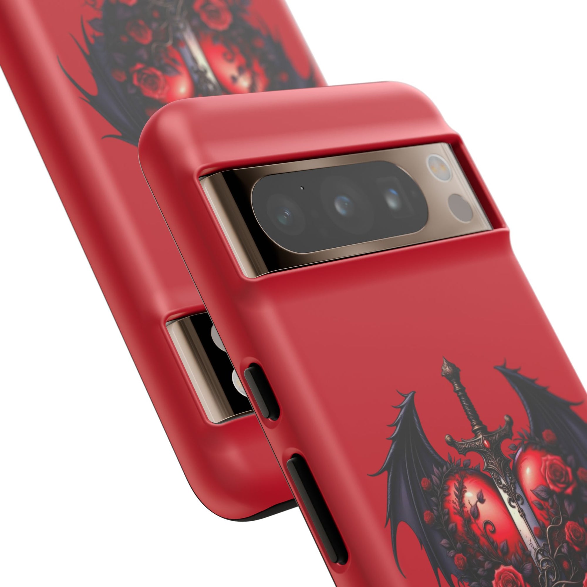 Tough Cases - Gothic Heart Phone Case, Edgy Accessories for Him, Unique Gifts for Her, Valentine's Day, Birthday, Artsy Phone Cover