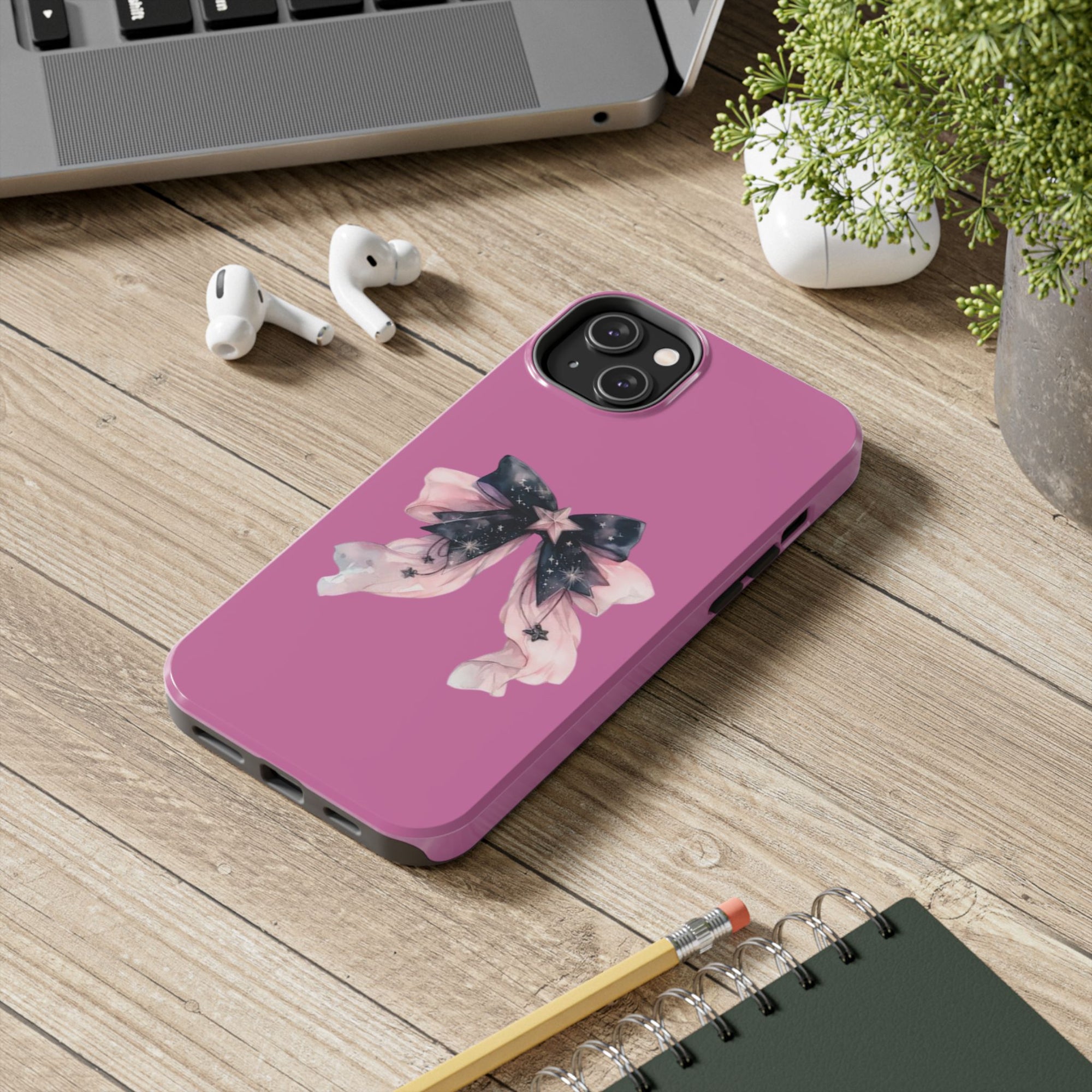 Pink Ribbon Tough Phone Cases, Galaxy Phone Covers, Chic Phone Protection, Ideal Gift for Her, Stylish Tech Accessories