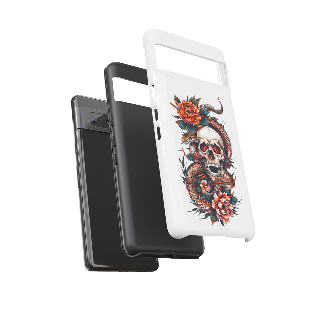 Tough Cases: Skull and Snake Phone Cases, Edgy Accessories, Alternative Fashion, Quirky Gift Ideas, Gothic Style