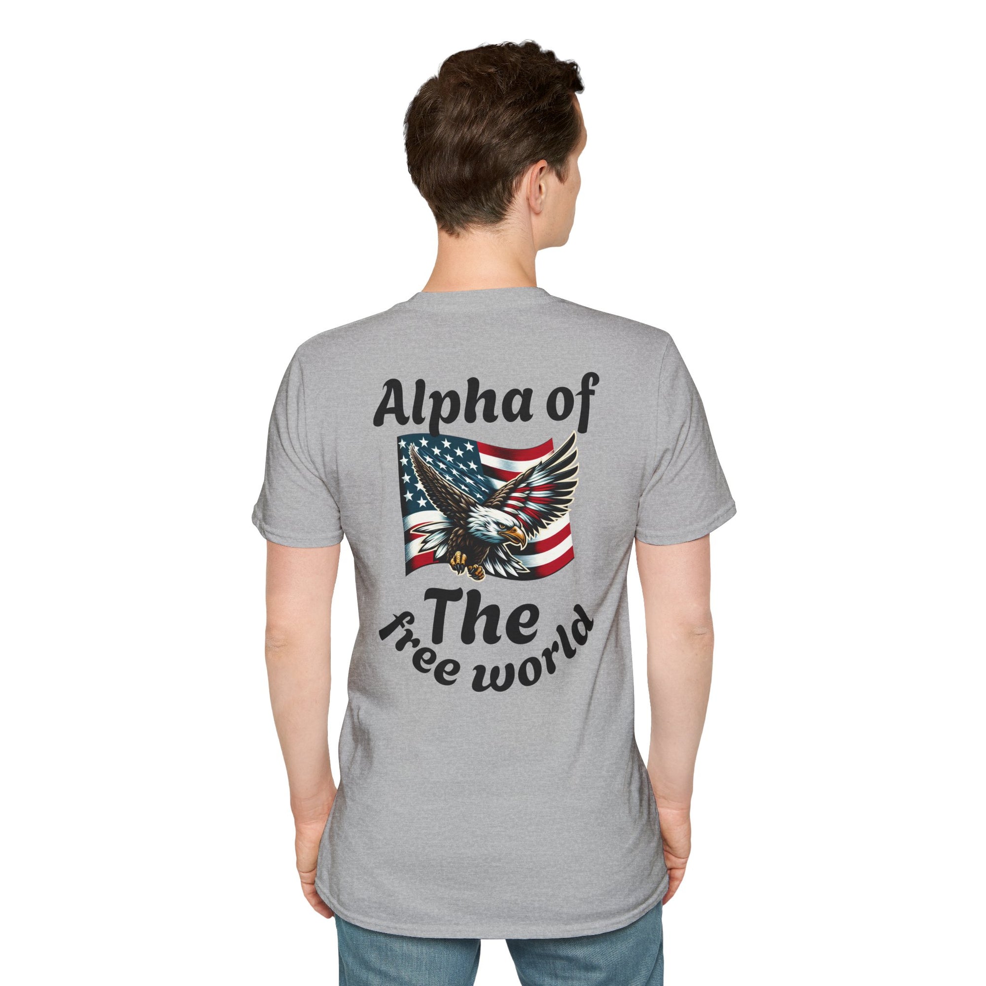Patriotic Graphic T-Shirt, Unisex Softstyle Tee, Independence Day Gift, Freedom Apparel, Americana Clothing