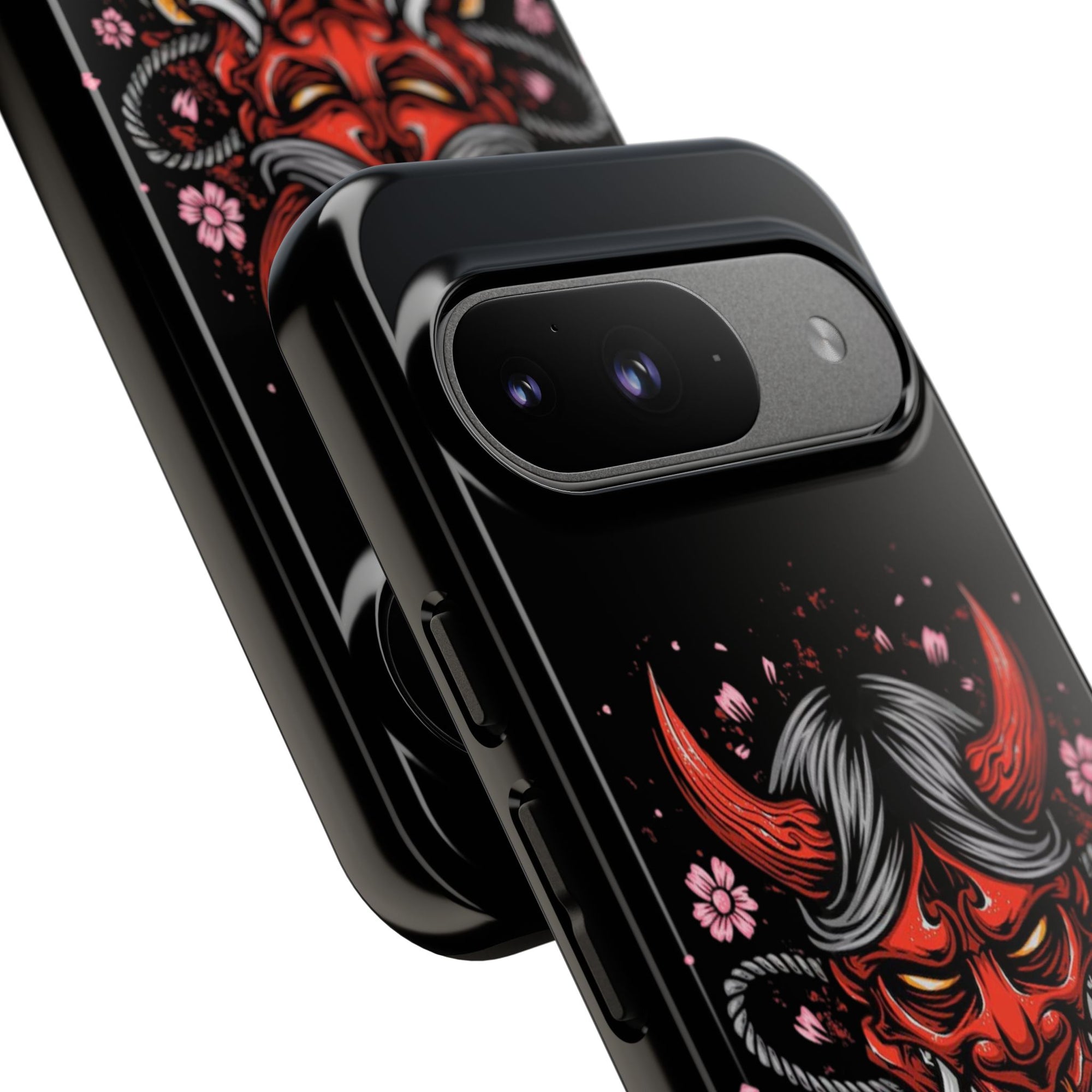 Tough Cases: Fierce Demon Phone Case, Edgy Phone Cover, Protect Your Device, Gift for Anime Fans, Unique Artwork Case