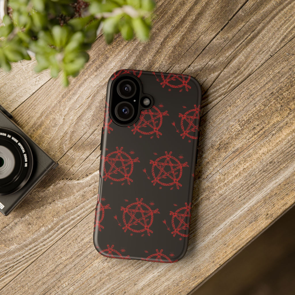 Anarchist iPhone Case, Tough Phone Cover, Punk Style Accessory, Unique Gift for Rebels, Goth Aesthetic Phone Case