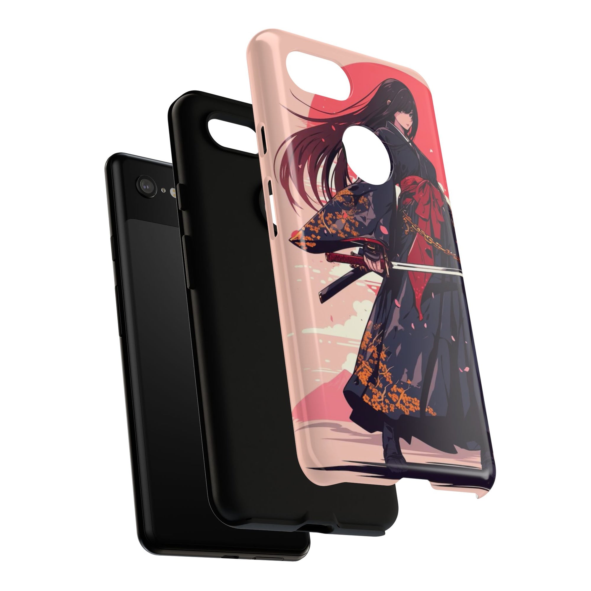 Stylish Phone Case with Warrior Design, Tough Phone Cover for Anime Lovers, Gift for Gamers, Cute Phone Accessories, Unique Tech Gifts