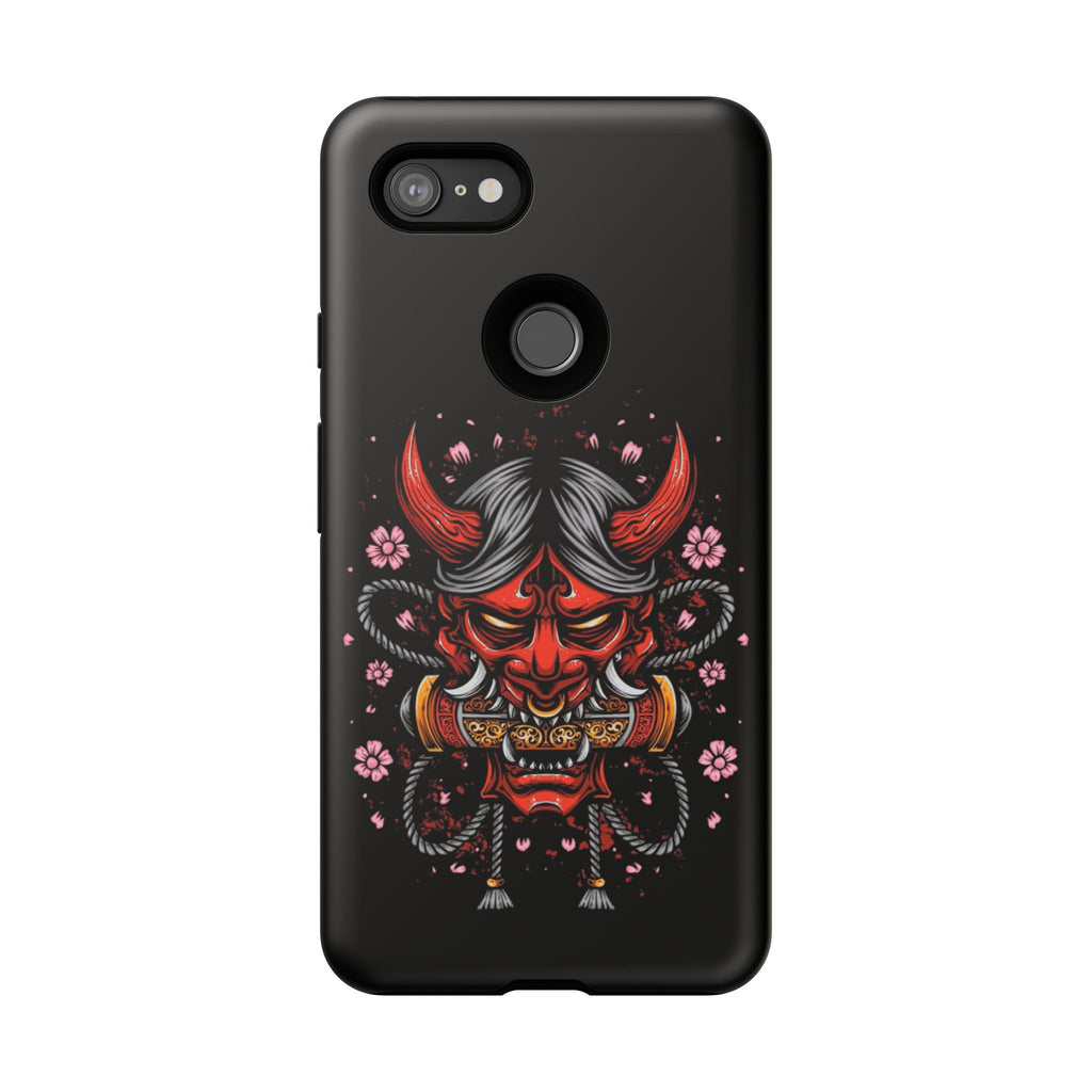 Tough Cases: Fierce Demon Phone Case, Edgy Phone Cover, Protect Your Device, Gift for Anime Fans, Unique Artwork Case