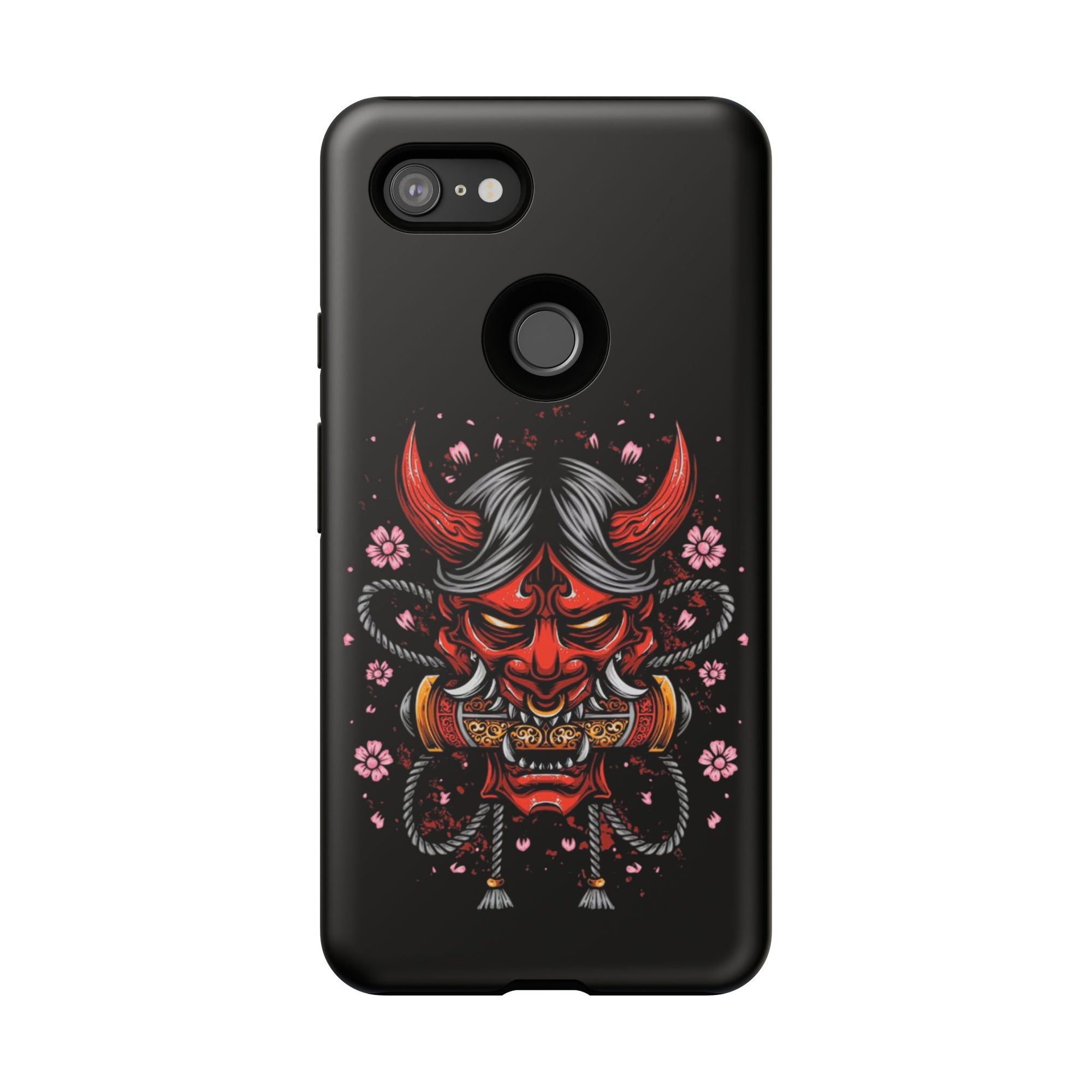Tough Cases: Fierce Demon Phone Case, Edgy Phone Cover, Protect Your Device, Gift for Anime Fans, Unique Artwork Case