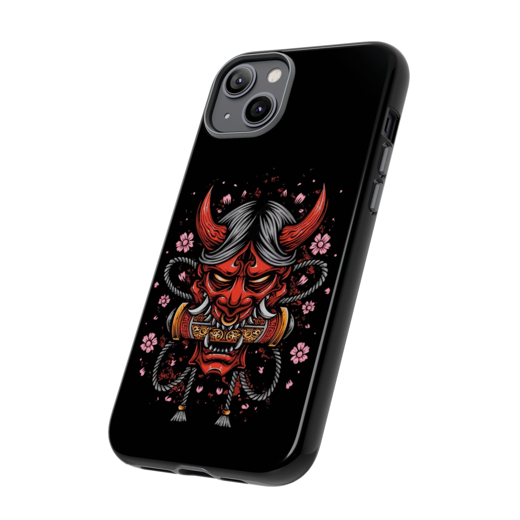 Tough Cases: Fierce Demon Phone Case, Edgy Phone Cover, Protect Your Device, Gift for Anime Fans, Unique Artwork Case
