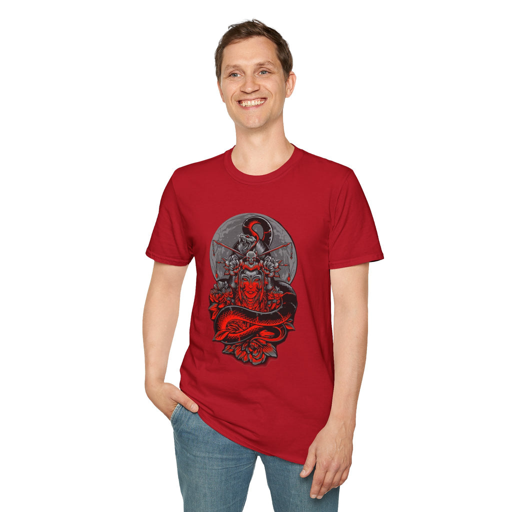 Warrior Spirit Unisex Softstyle T-Shirt, Graphic Tee, Trendy Streetwear, Gifts for Him, Casual Wear, Unique Design