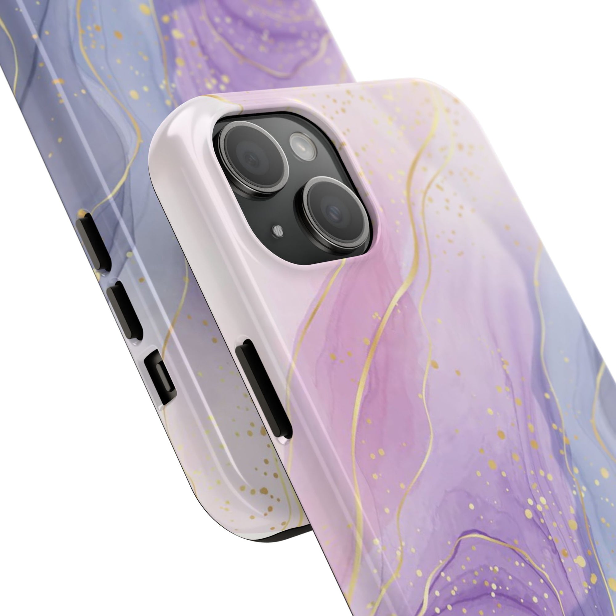 Elegant Abstract Tough Phone Cases for Stylish Protection, Gift for Her, Phone Accessories, Lavender Marble Design, Phone Cover for [...]