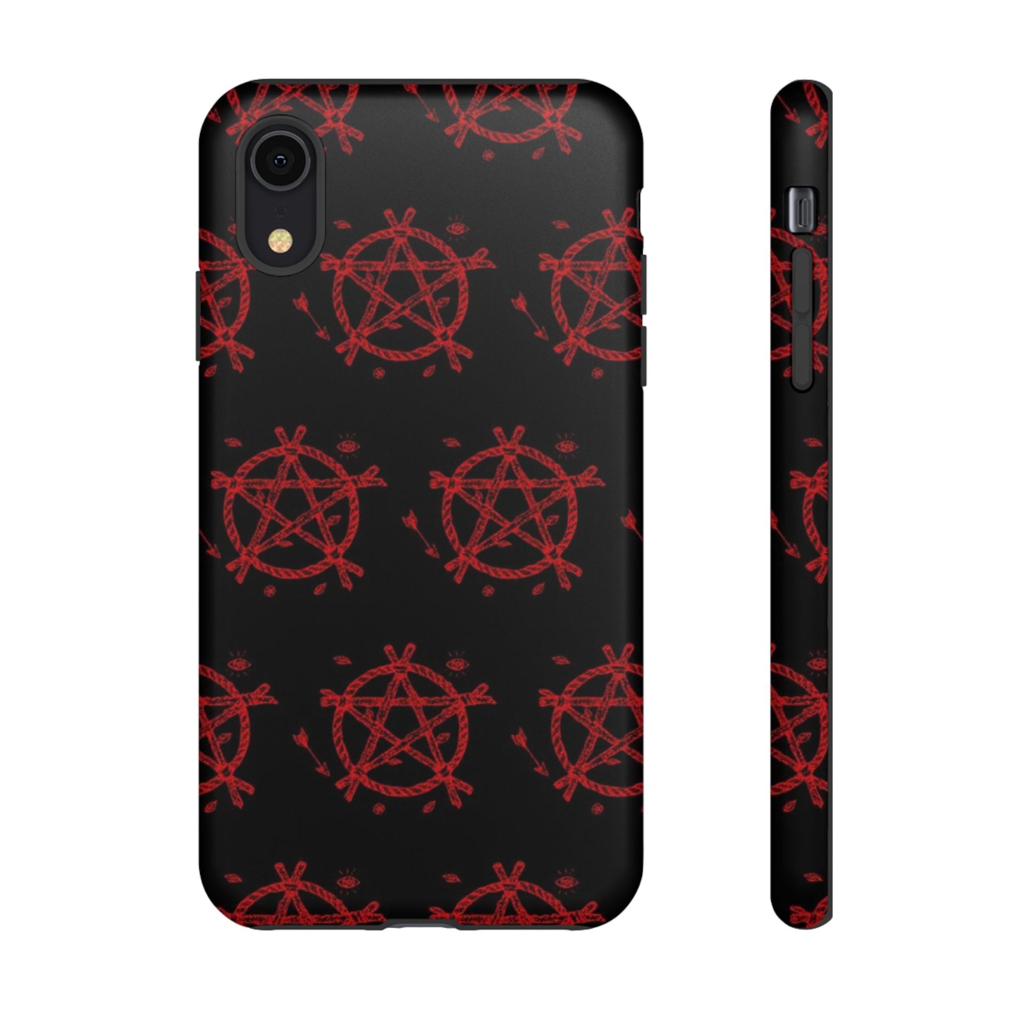 Anarchist iPhone Case, Tough Phone Cover, Punk Style Accessory, Unique Gift for Rebels, Goth Aesthetic Phone Case