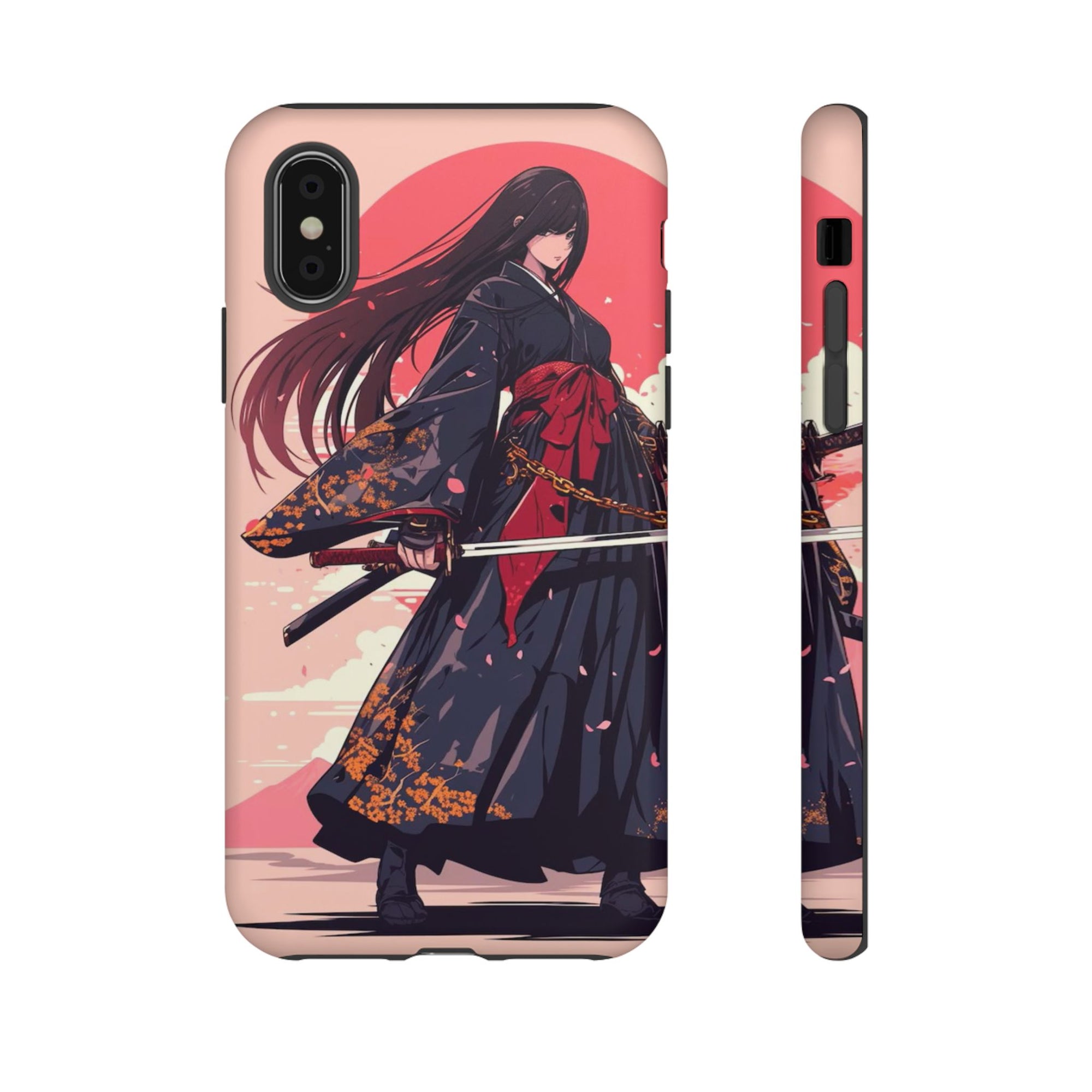 Stylish Phone Case with Warrior Design, Tough Phone Cover for Anime Lovers, Gift for Gamers, Cute Phone Accessories, Unique Tech Gifts