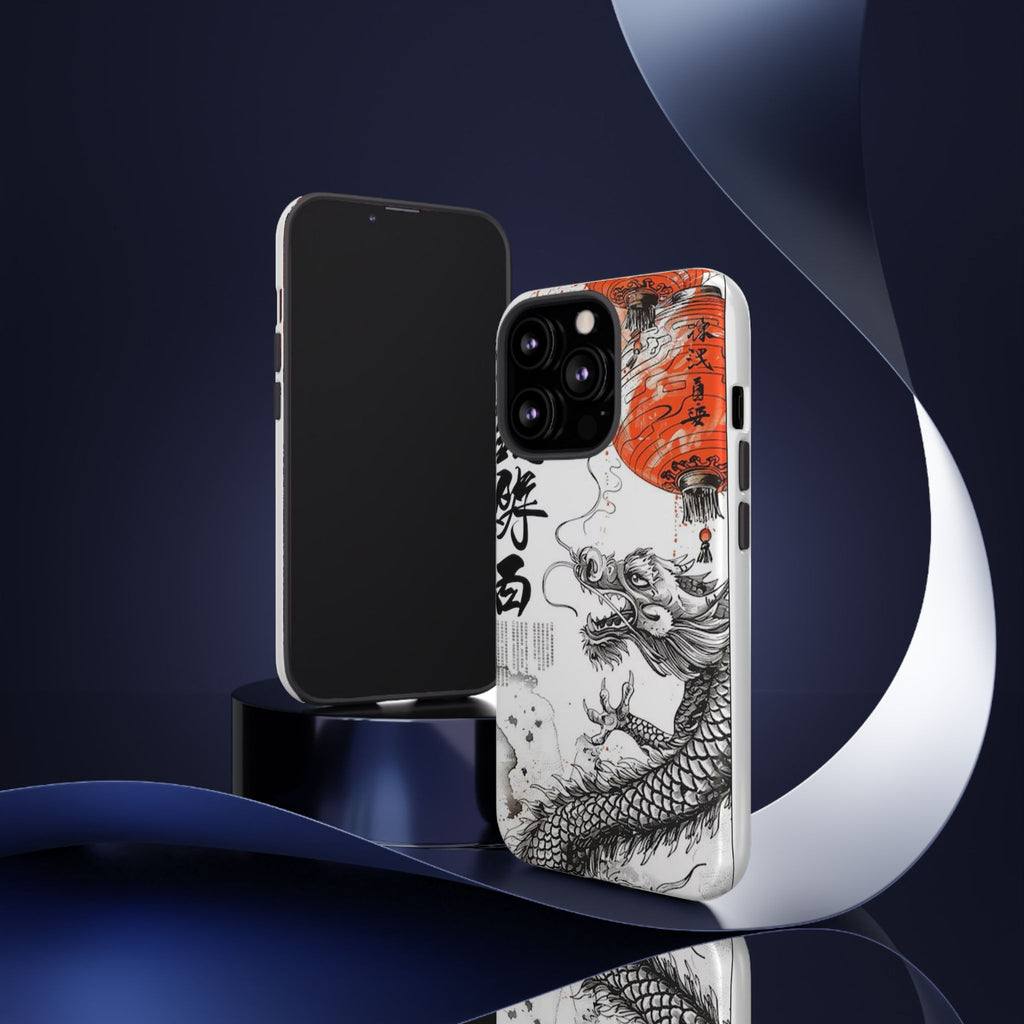 Dragon Design Phone Case, Tough Cases with Chinese Art for Unique Style, Gift for Art Lovers, Phone Protection, Trendy Accessories