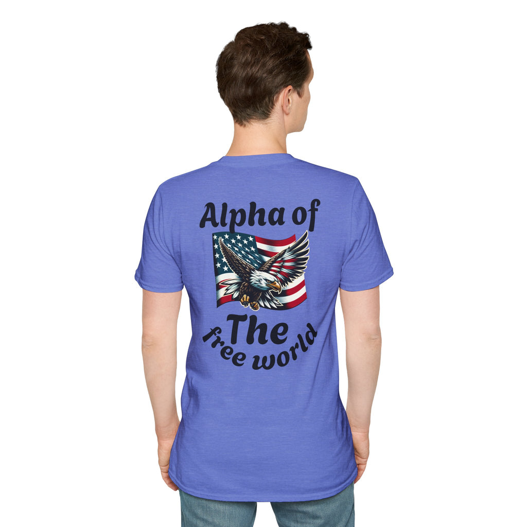 Patriotic Graphic T-Shirt, Unisex Softstyle Tee, Independence Day Gift, Freedom Apparel, Americana Clothing