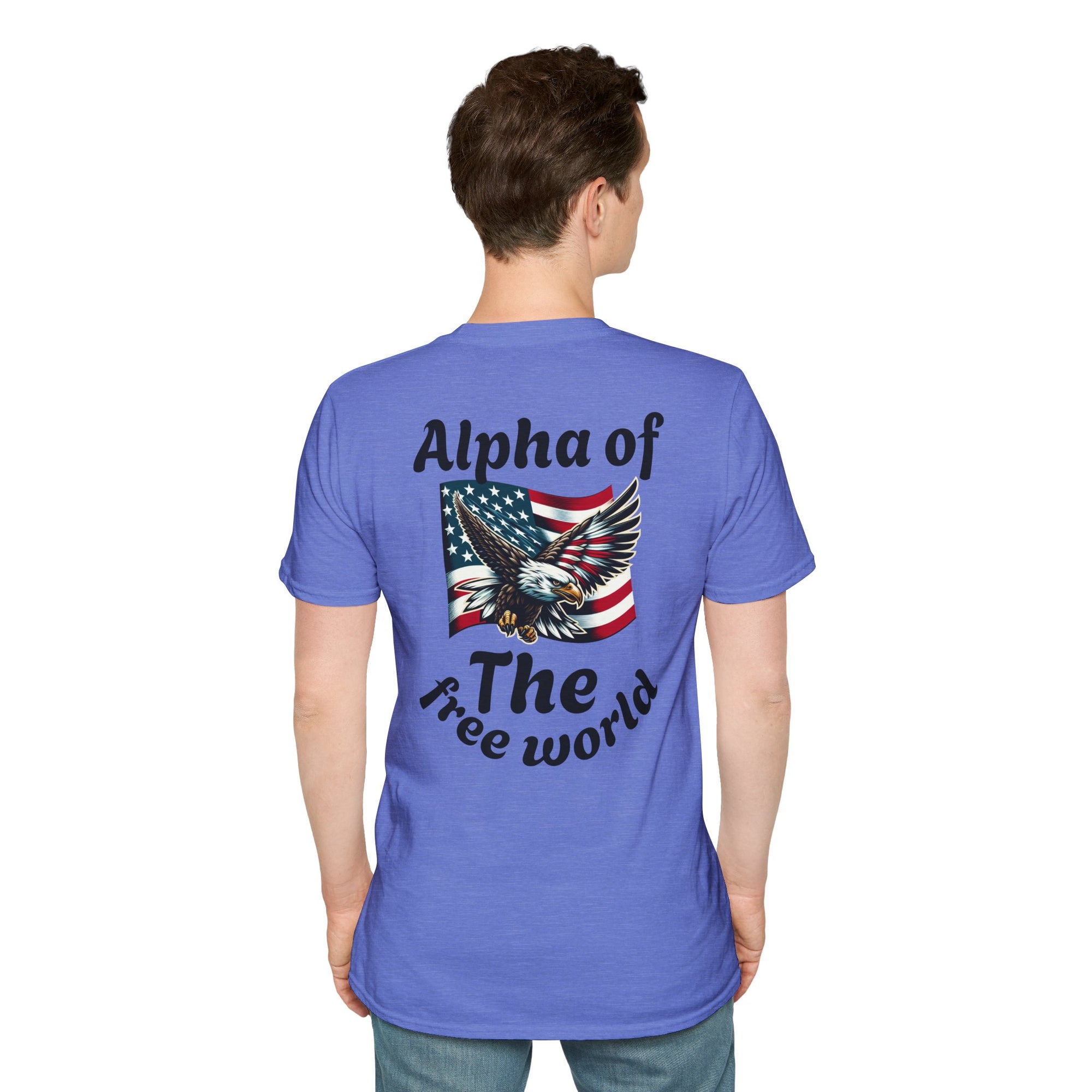Patriotic Graphic T-Shirt, Unisex Softstyle Tee, Independence Day Gift, Freedom Apparel, Americana Clothing