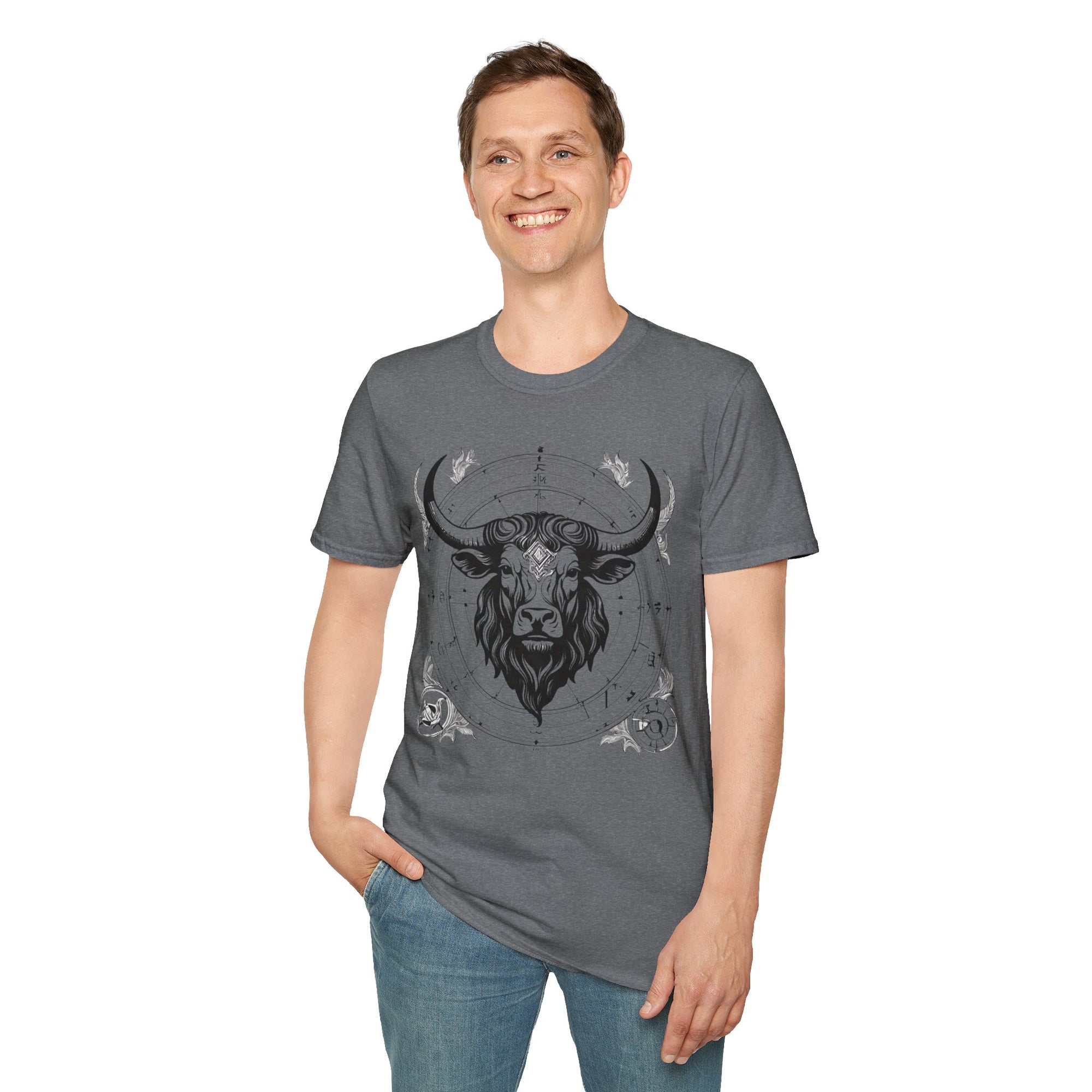Taurus Zodiac T-Shirt, Astrology Tee, Horoscope Gift, Unisex Softstyle Shirt, Birthday Apparel, Taurus Constellation Top