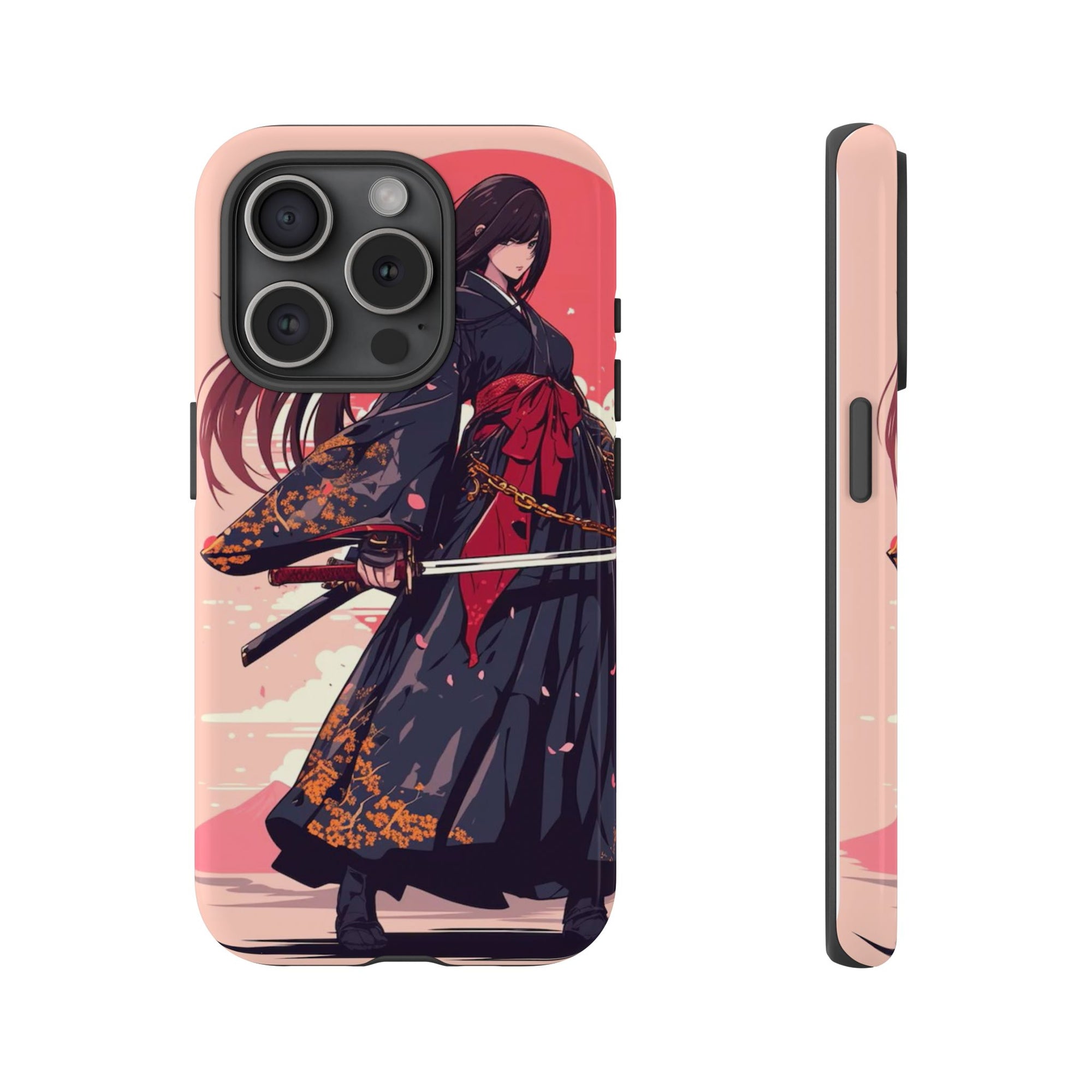 Stylish Phone Case with Warrior Design, Tough Phone Cover for Anime Lovers, Gift for Gamers, Cute Phone Accessories, Unique Tech Gifts