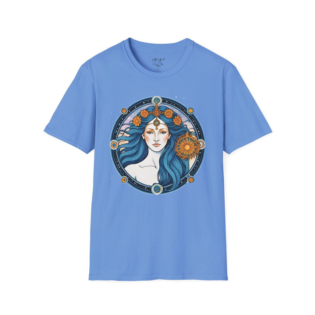 Celestial Goddess Unisex T-Shirt, Bohemian Tee, Astrology Shirt, Gift for Her, Spiritual Fashion, Horoscope Apparel