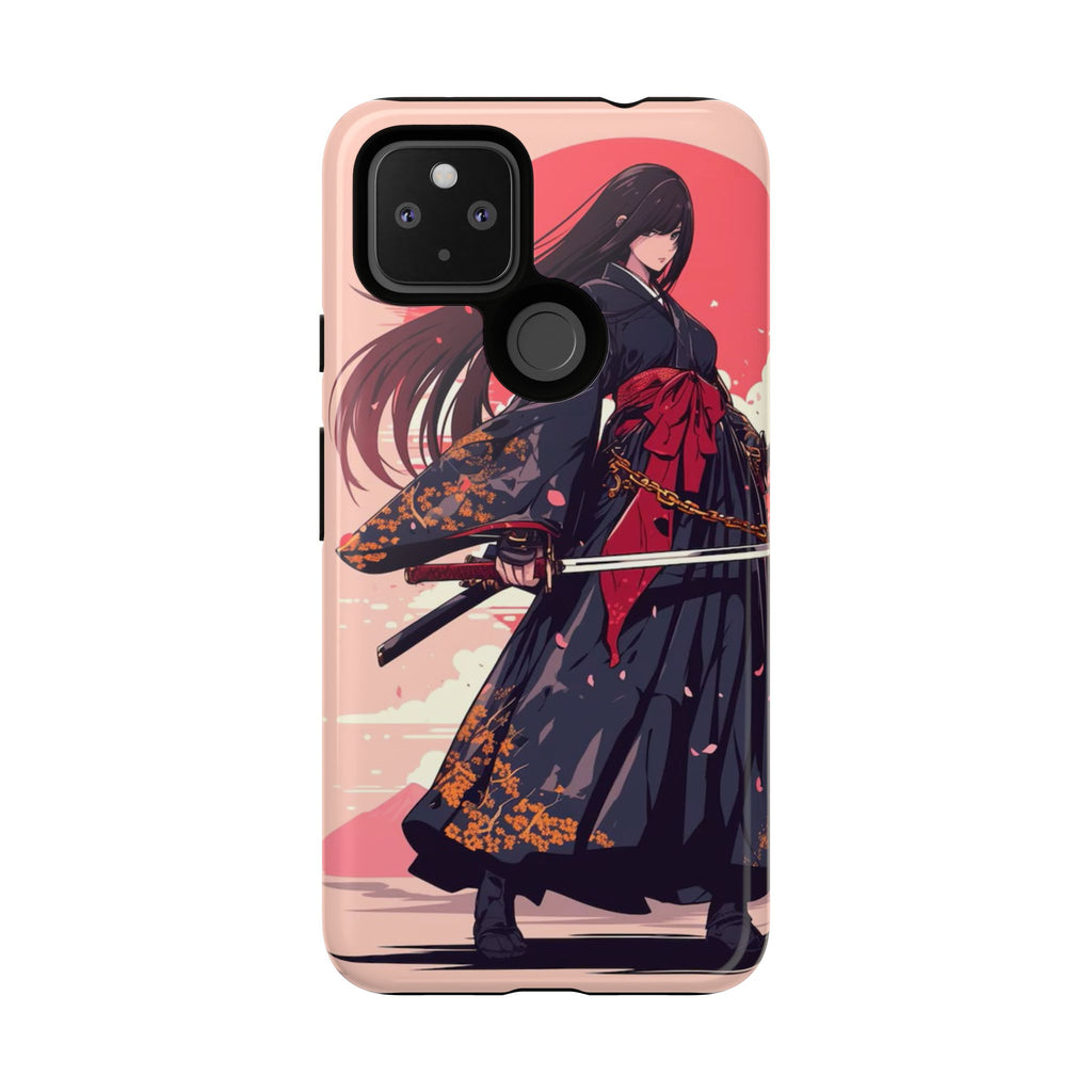 Stylish Phone Case with Warrior Design, Tough Phone Cover for Anime Lovers, Gift for Gamers, Cute Phone Accessories, Unique Tech Gifts