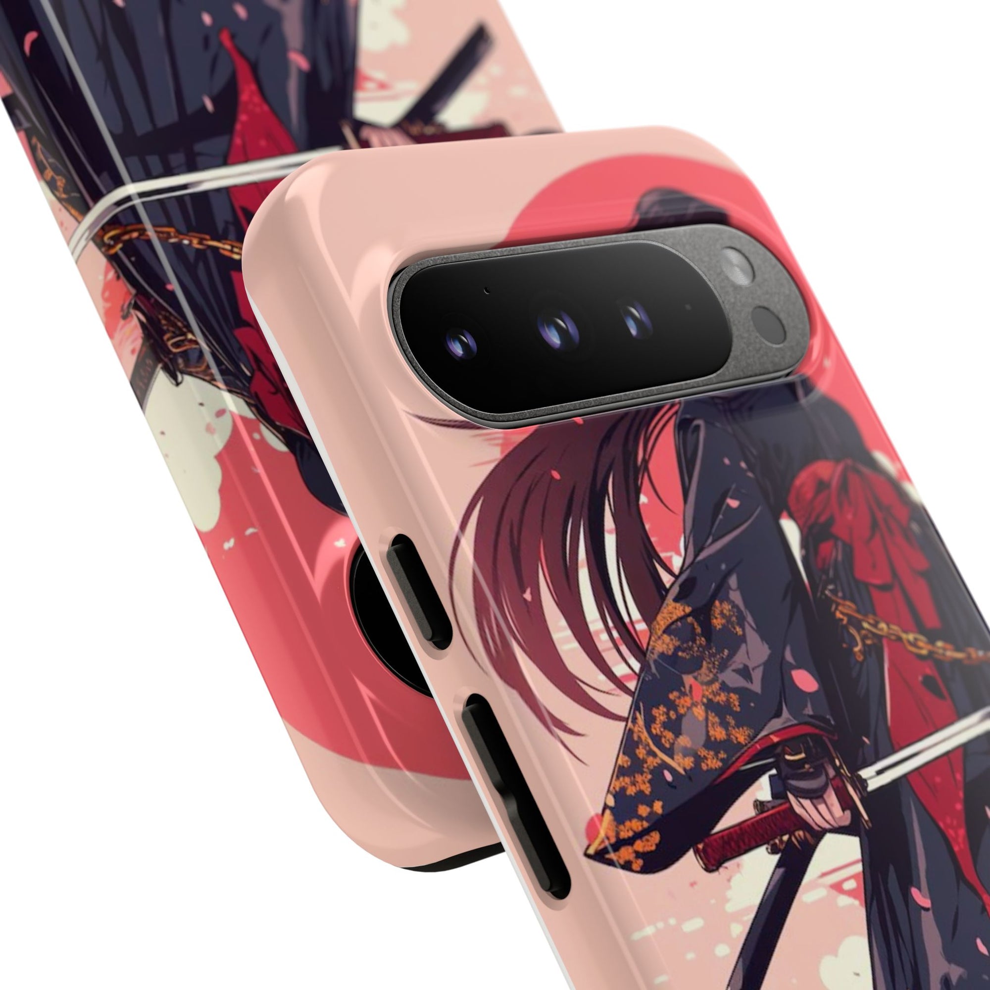 Stylish Phone Case with Warrior Design, Tough Phone Cover for Anime Lovers, Gift for Gamers, Cute Phone Accessories, Unique Tech Gifts