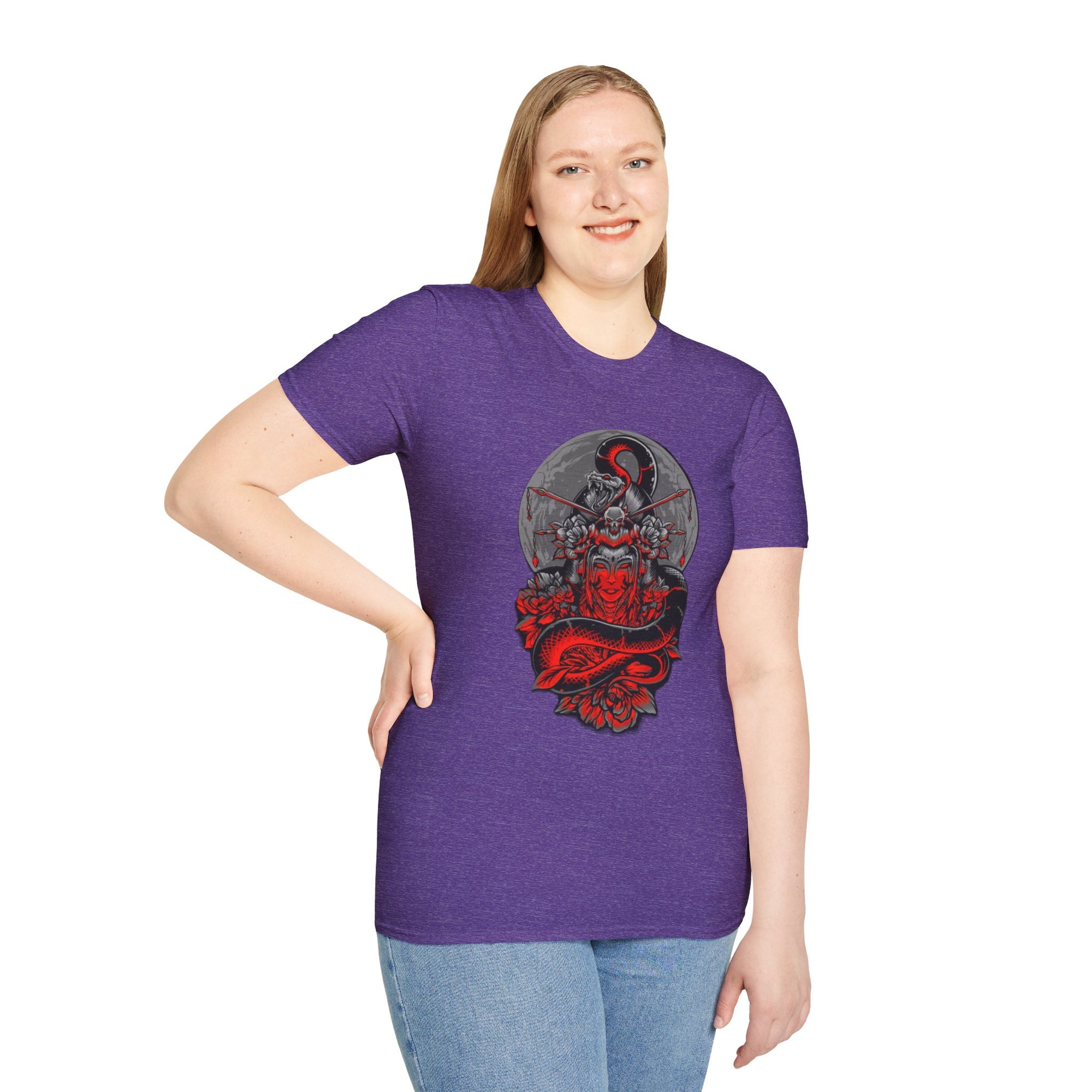 Warrior Spirit Unisex Softstyle T-Shirt, Graphic Tee, Trendy Streetwear, Gifts for Him, Casual Wear, Unique Design