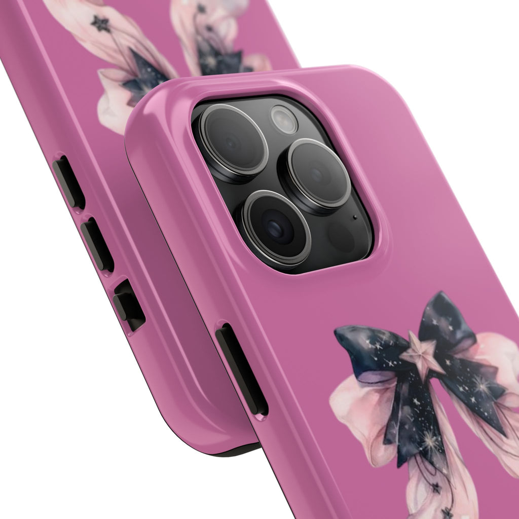 Pink Ribbon Tough Phone Cases, Galaxy Phone Covers, Chic Phone Protection, Ideal Gift for Her, Stylish Tech Accessories