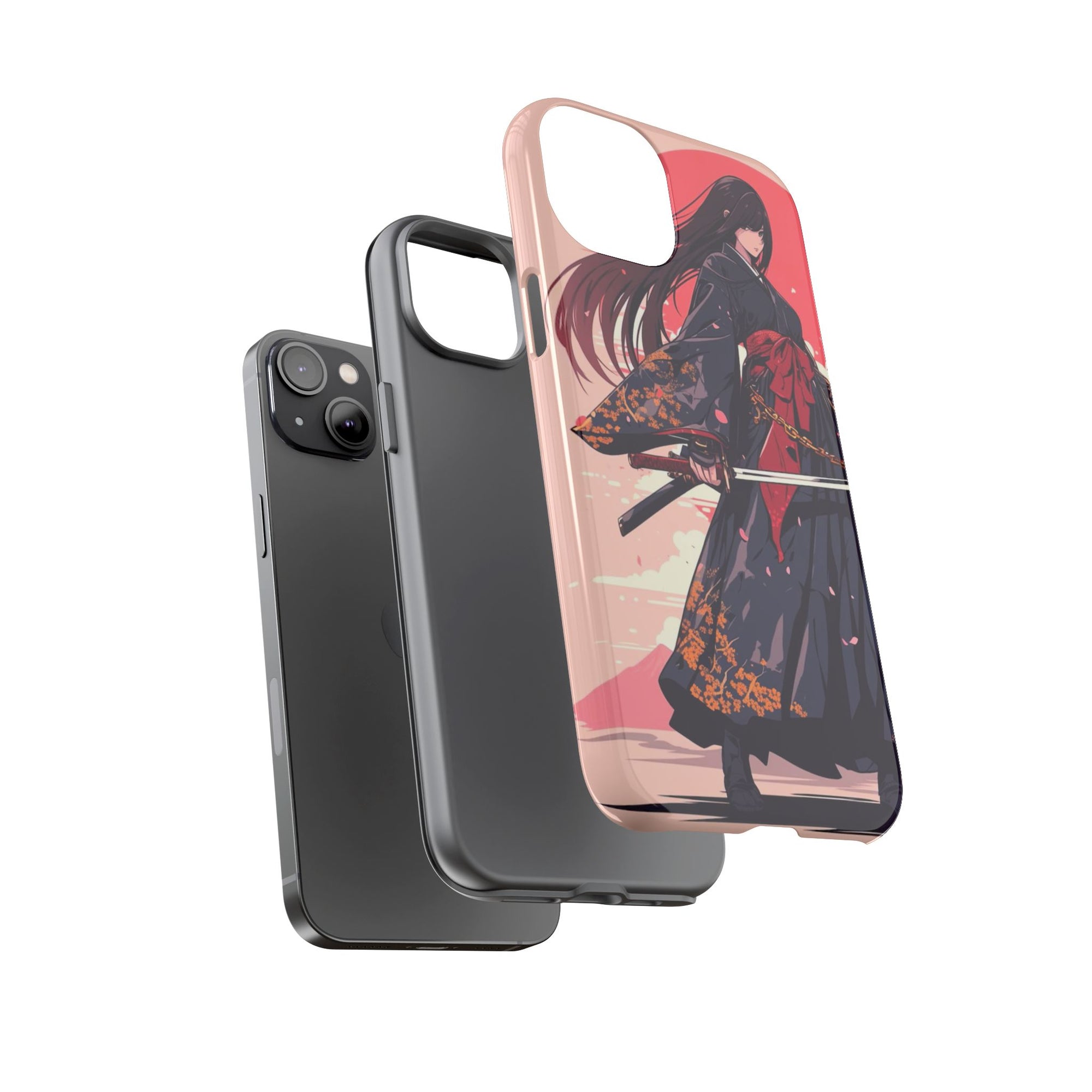 Stylish Phone Case with Warrior Design, Tough Phone Cover for Anime Lovers, Gift for Gamers, Cute Phone Accessories, Unique Tech Gifts