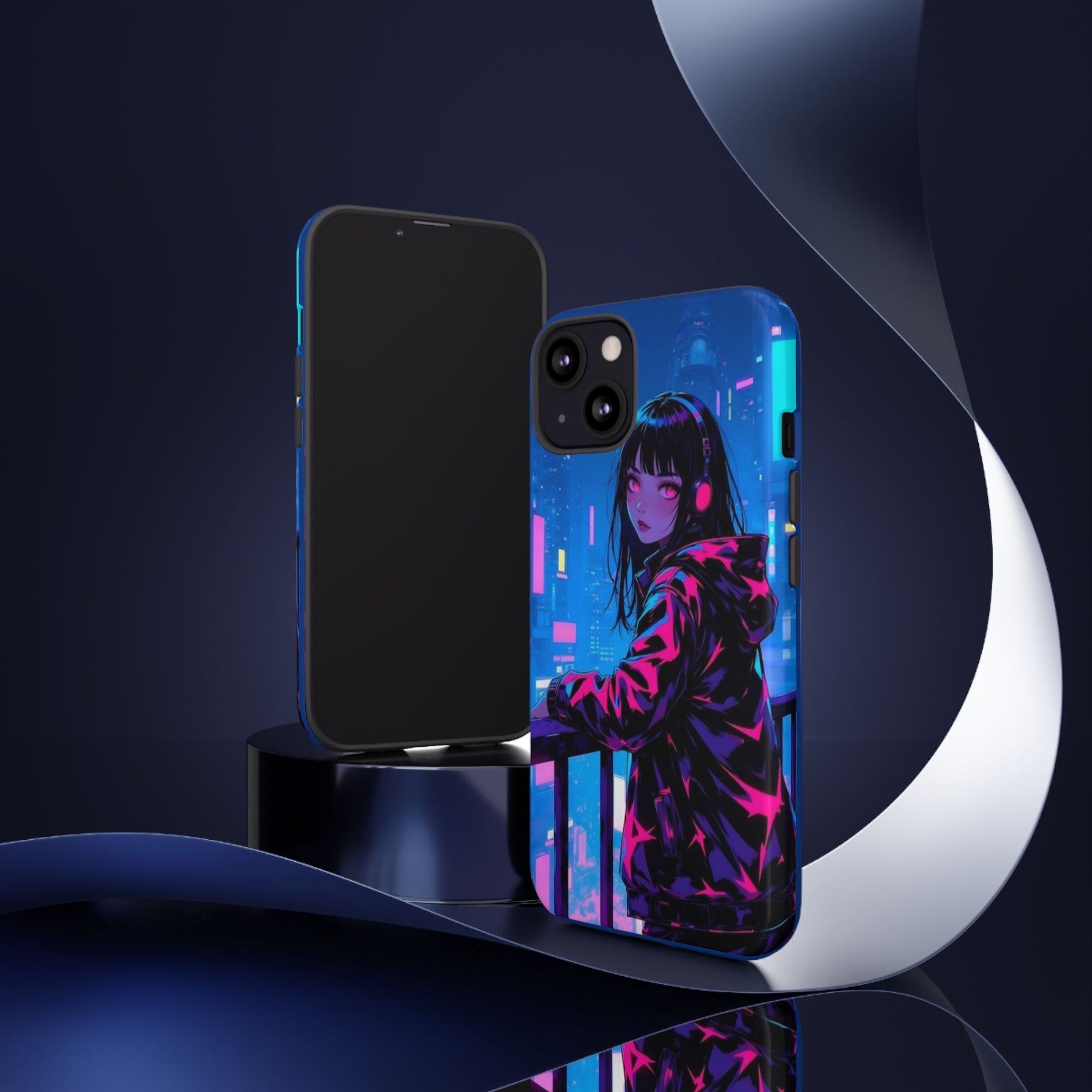 Futuristic Phone Case, Cyberpunk Aesthetic, Tough Phone Cover, Urban Style, Gift for Tech Lovers, Unique Phone Accessories, Streetwear [...]