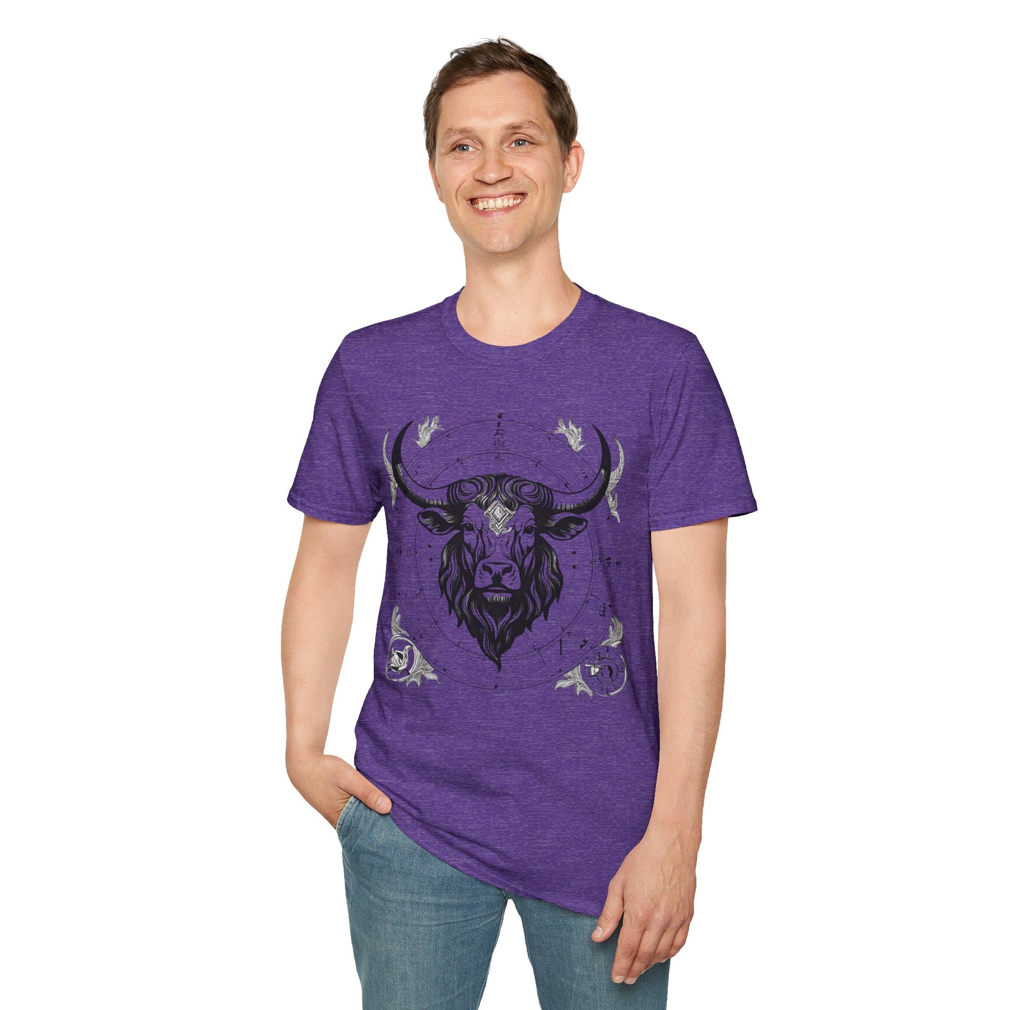 Taurus Zodiac T-Shirt, Astrology Tee, Horoscope Gift, Unisex Softstyle Shirt, Birthday Apparel, Taurus Constellation Top