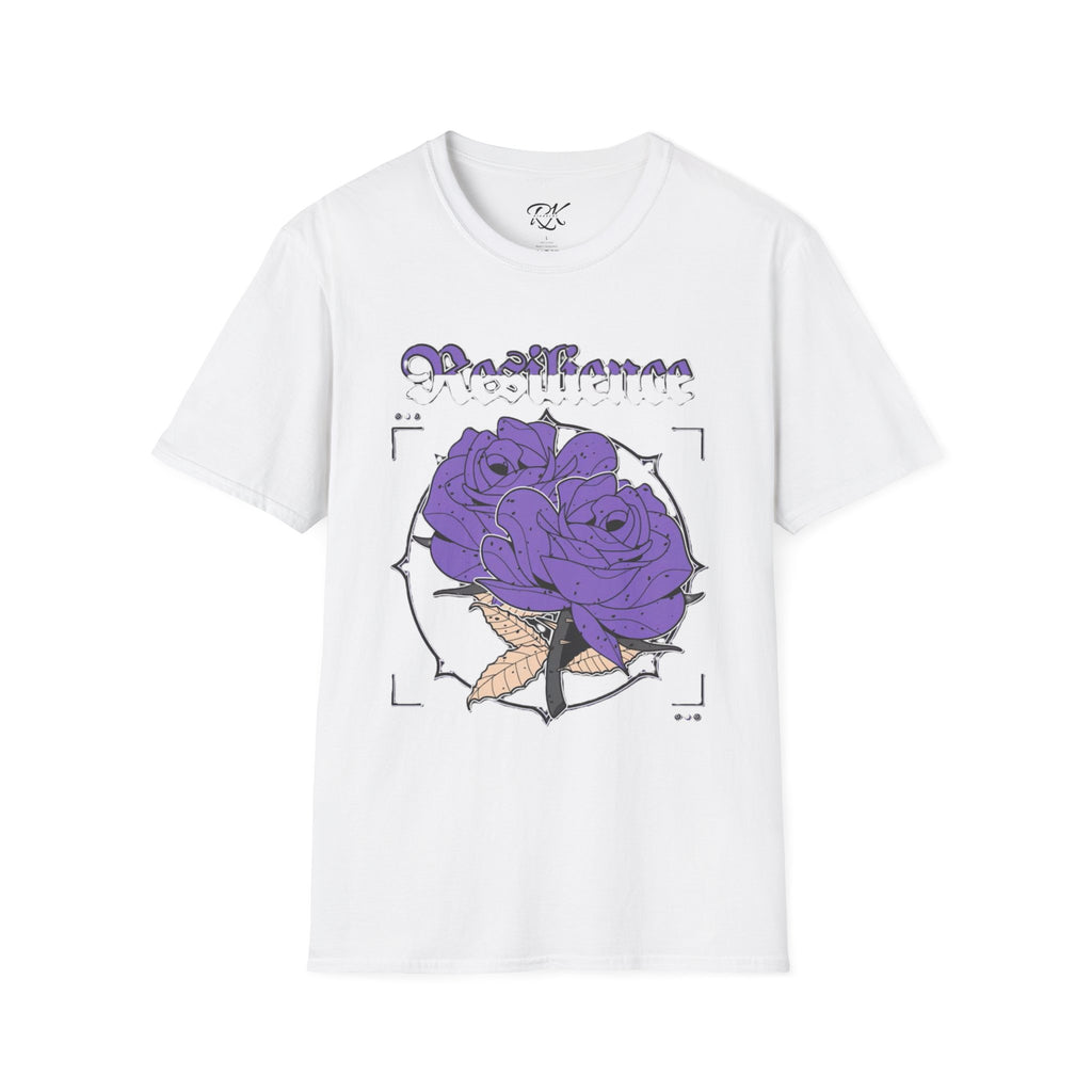 Purple Rose Graphic T-Shirt, Soft Stylish Tee, Unisex Floral Apparel, Gift for Her, Spring Outfit Idea, Vintage Aesthetic Top