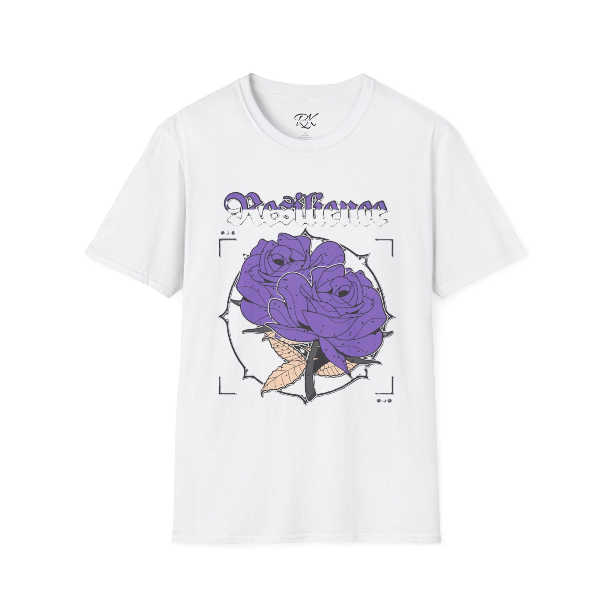 Purple Rose Graphic T-Shirt, Soft Stylish Tee, Unisex Floral Apparel, Gift for Her, Spring Outfit Idea, Vintage Aesthetic Top