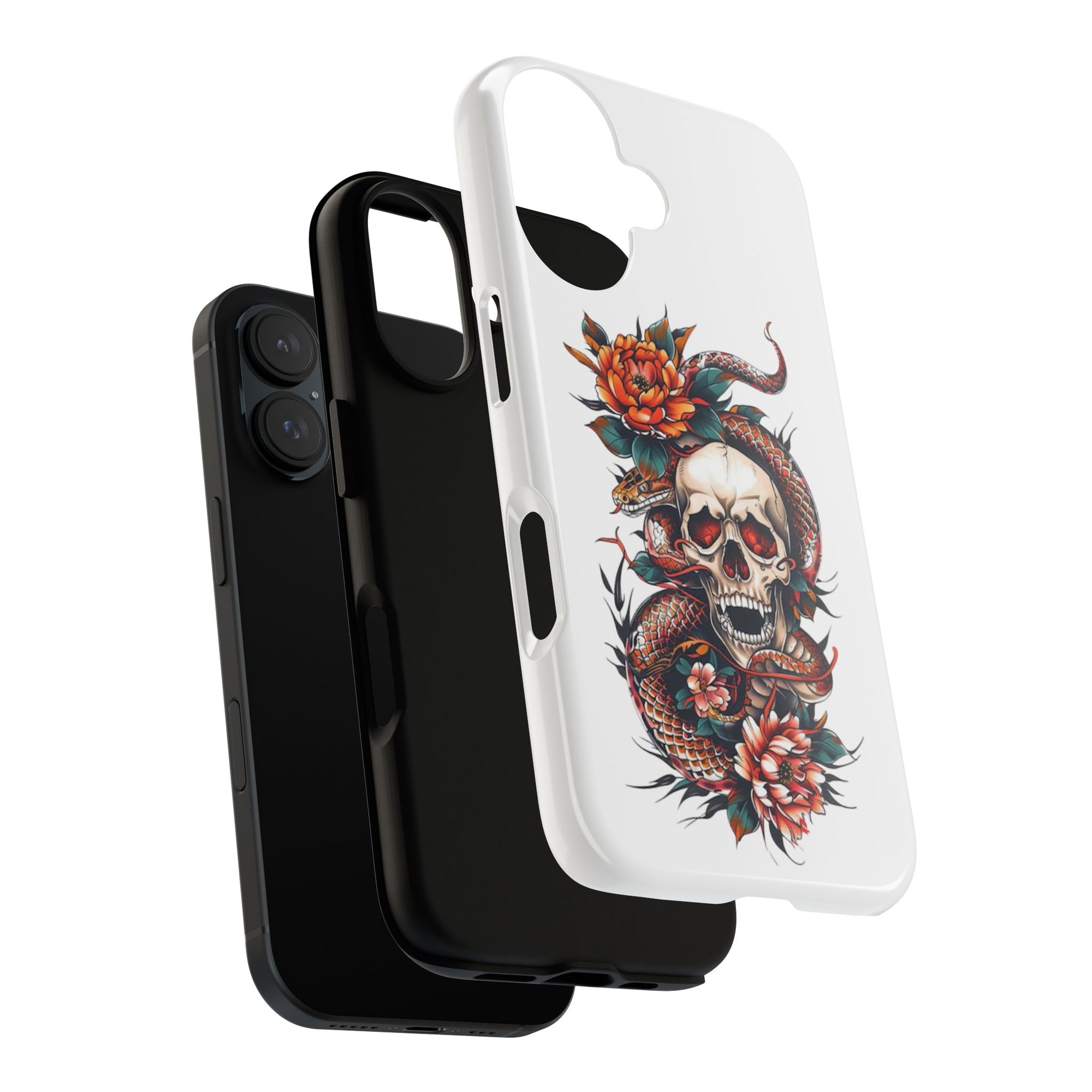 Tough Cases: Skull and Snake Phone Cases, Edgy Accessories, Alternative Fashion, Quirky Gift Ideas, Gothic Style