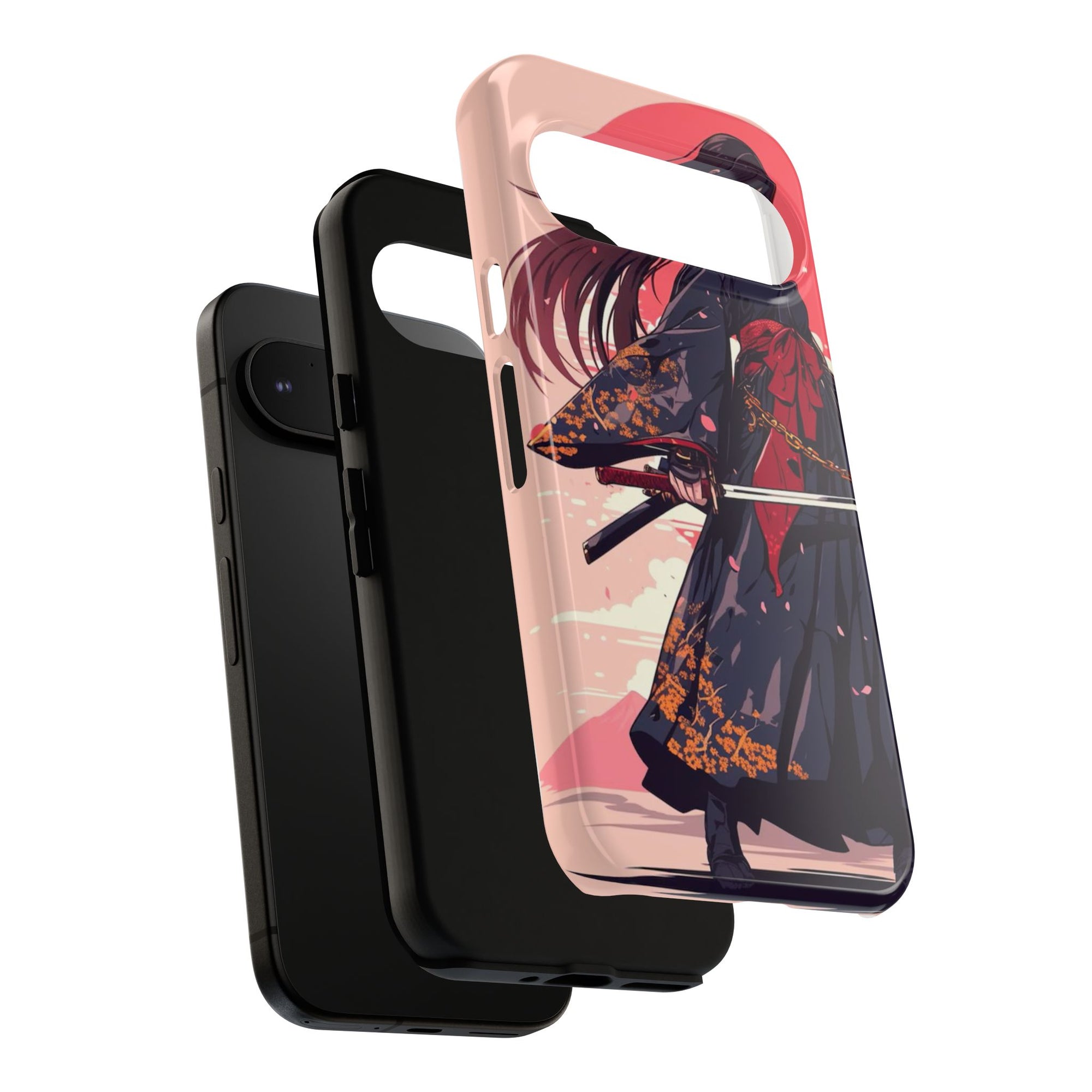 Stylish Phone Case with Warrior Design, Tough Phone Cover for Anime Lovers, Gift for Gamers, Cute Phone Accessories, Unique Tech Gifts