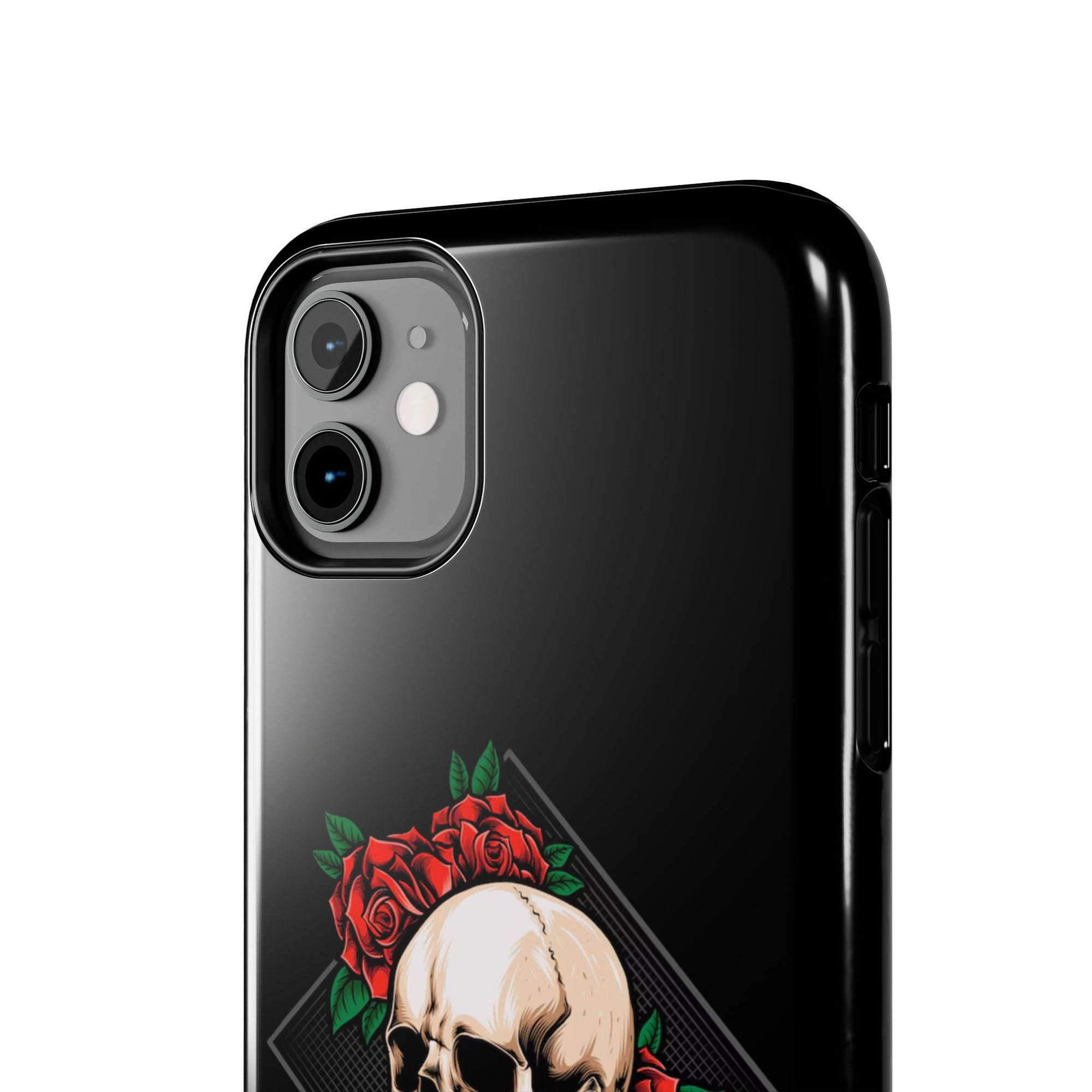 Tough Phone Cases with Skull and Roses Design | Edgy Protection, iPhone & Android Covers, Gothic Gifts, Unique Phone Accessories