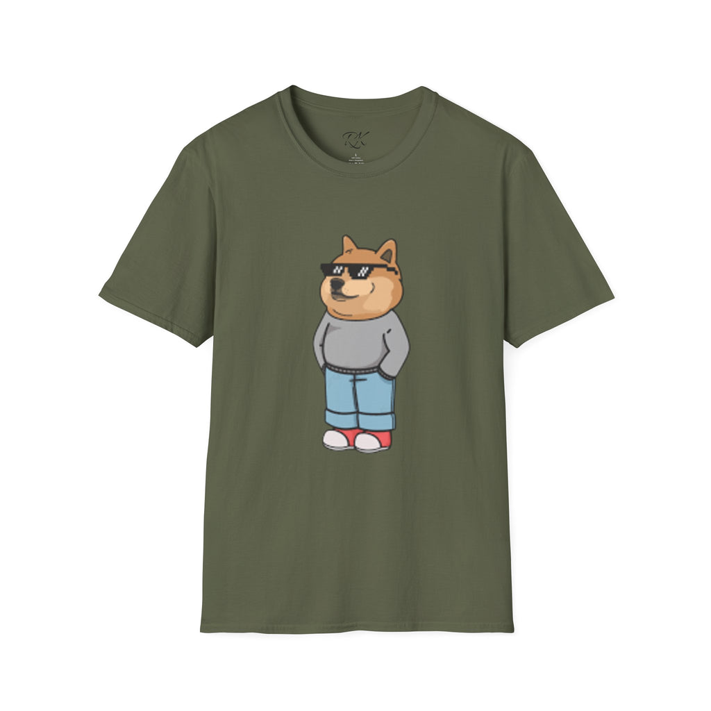 Cool Dog Graphic Tee | Unisex Softstyle T-Shirt, Funny Pet Lover Gift, Dog Dad Shirt, Casual Wear, Gift for Animal Lovers