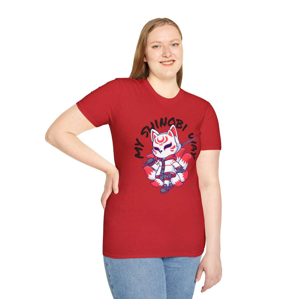 Unisex Anime T-Shirt - 'My Shinobi Pal' Graphic Tee, Comfortable Streetwear, Gift for Anime Lovers, Casual Wear, Stylish Outfit