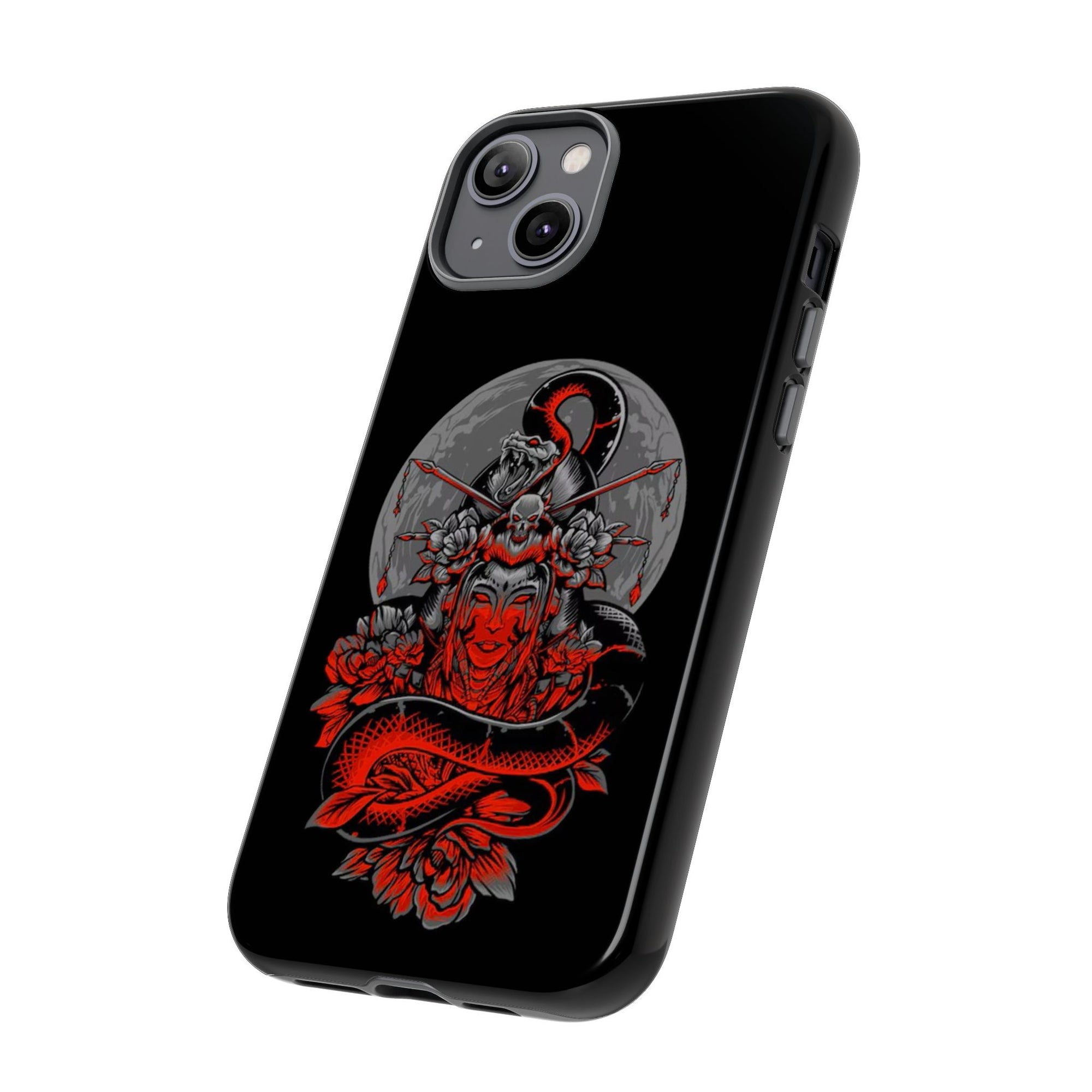 Tough Cases for iPhone, Dragon & Warrior Design, Durable Phone Protection, Perfect Gift for Tech Lovers, Unique Gifting