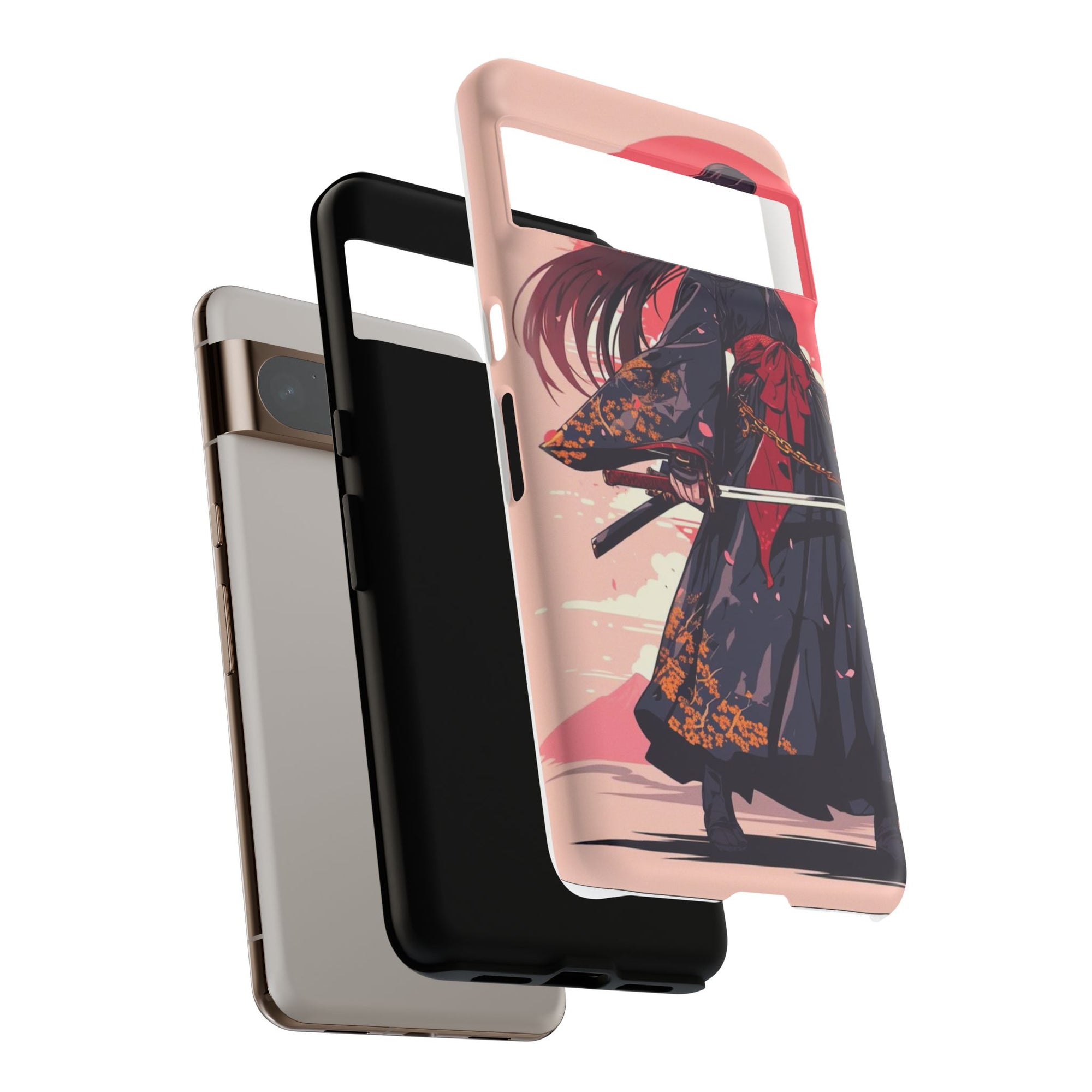 Stylish Phone Case with Warrior Design, Tough Phone Cover for Anime Lovers, Gift for Gamers, Cute Phone Accessories, Unique Tech Gifts