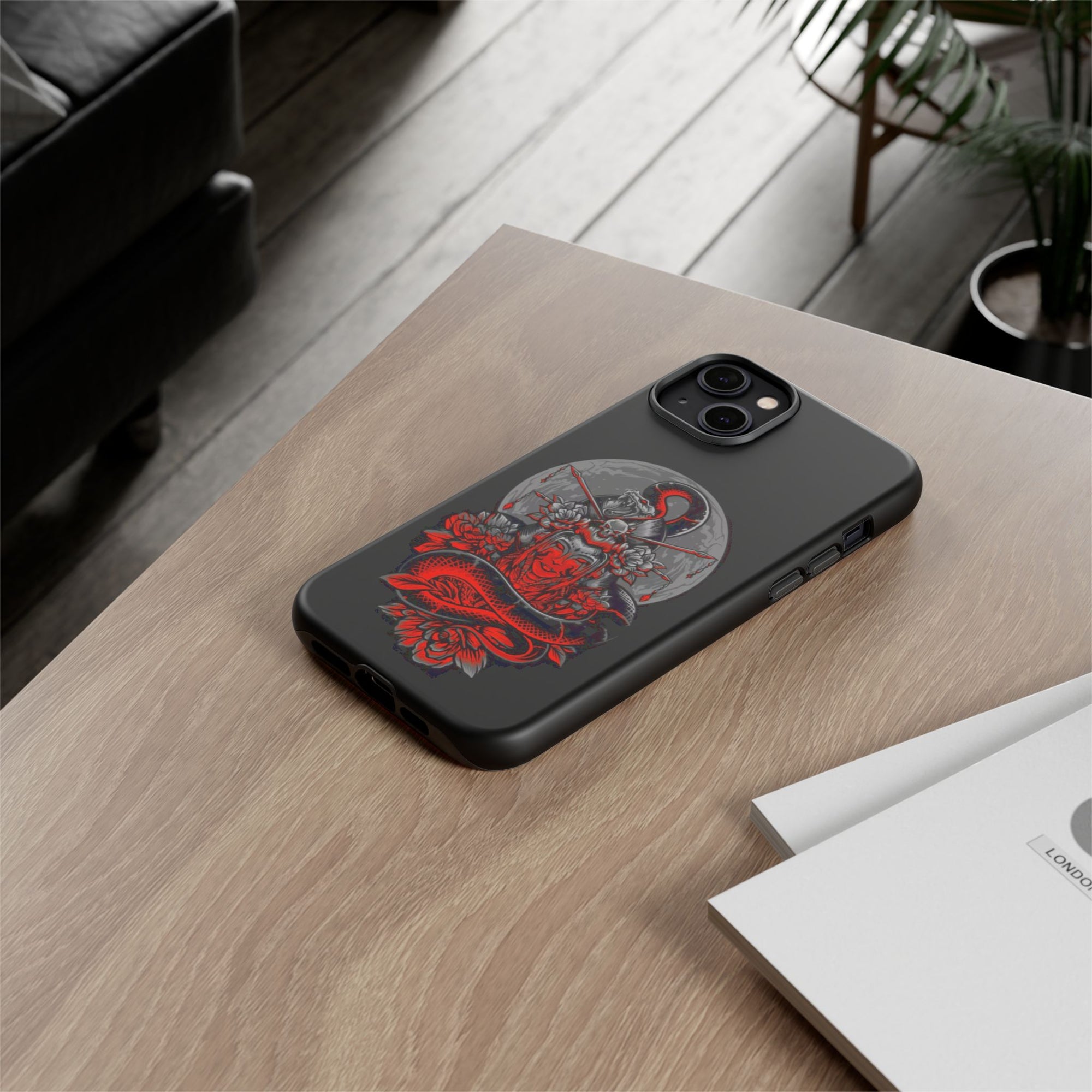 Tough Cases for iPhone, Dragon & Warrior Design, Durable Phone Protection, Perfect Gift for Tech Lovers, Unique Gifting