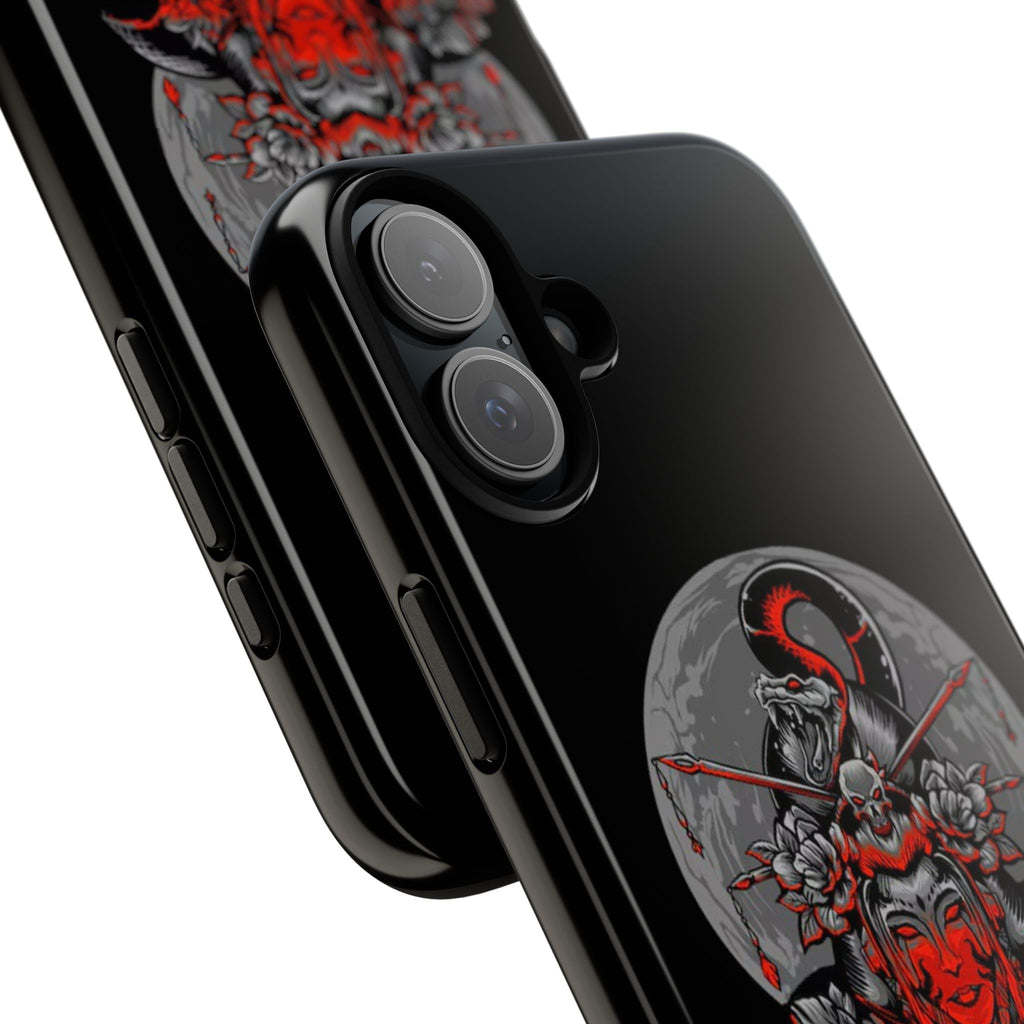 Tough Cases for iPhone, Dragon & Warrior Design, Durable Phone Protection, Perfect Gift for Tech Lovers, Unique Gifting