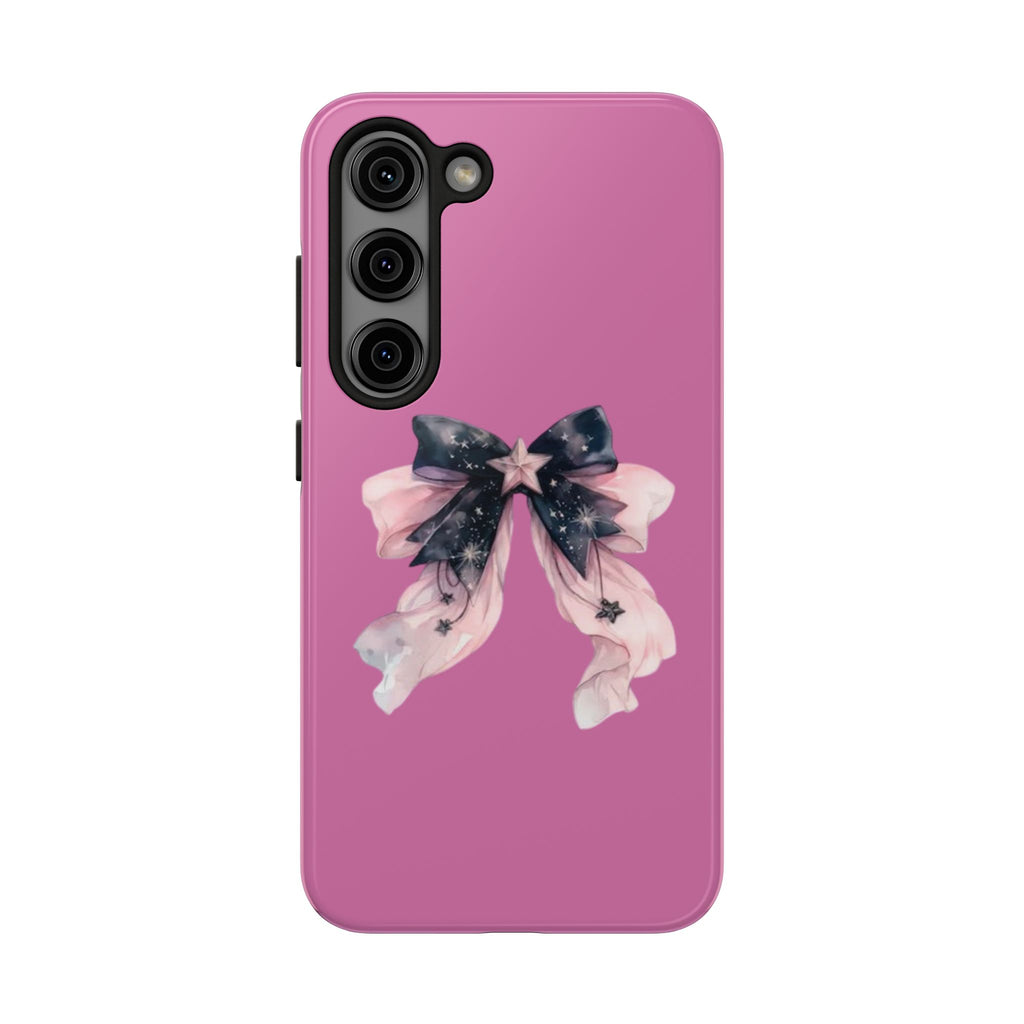 Pink Ribbon Tough Phone Cases, Galaxy Phone Covers, Chic Phone Protection, Ideal Gift for Her, Stylish Tech Accessories