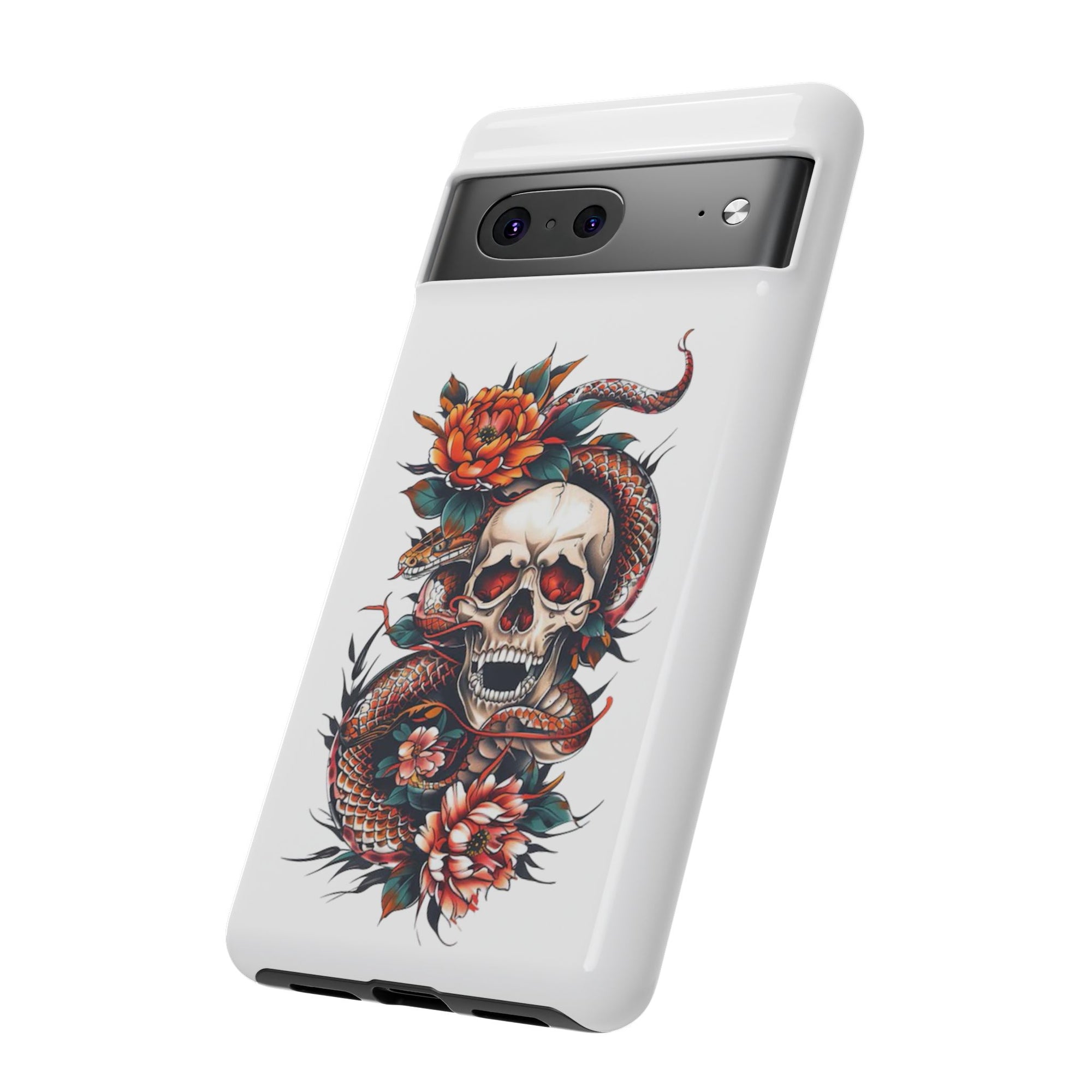 Tough Cases: Skull and Snake Phone Cases, Edgy Accessories, Alternative Fashion, Quirky Gift Ideas, Gothic Style