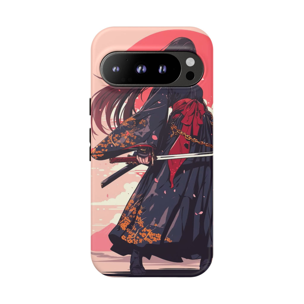 Stylish Phone Case with Warrior Design, Tough Phone Cover for Anime Lovers, Gift for Gamers, Cute Phone Accessories, Unique Tech Gifts