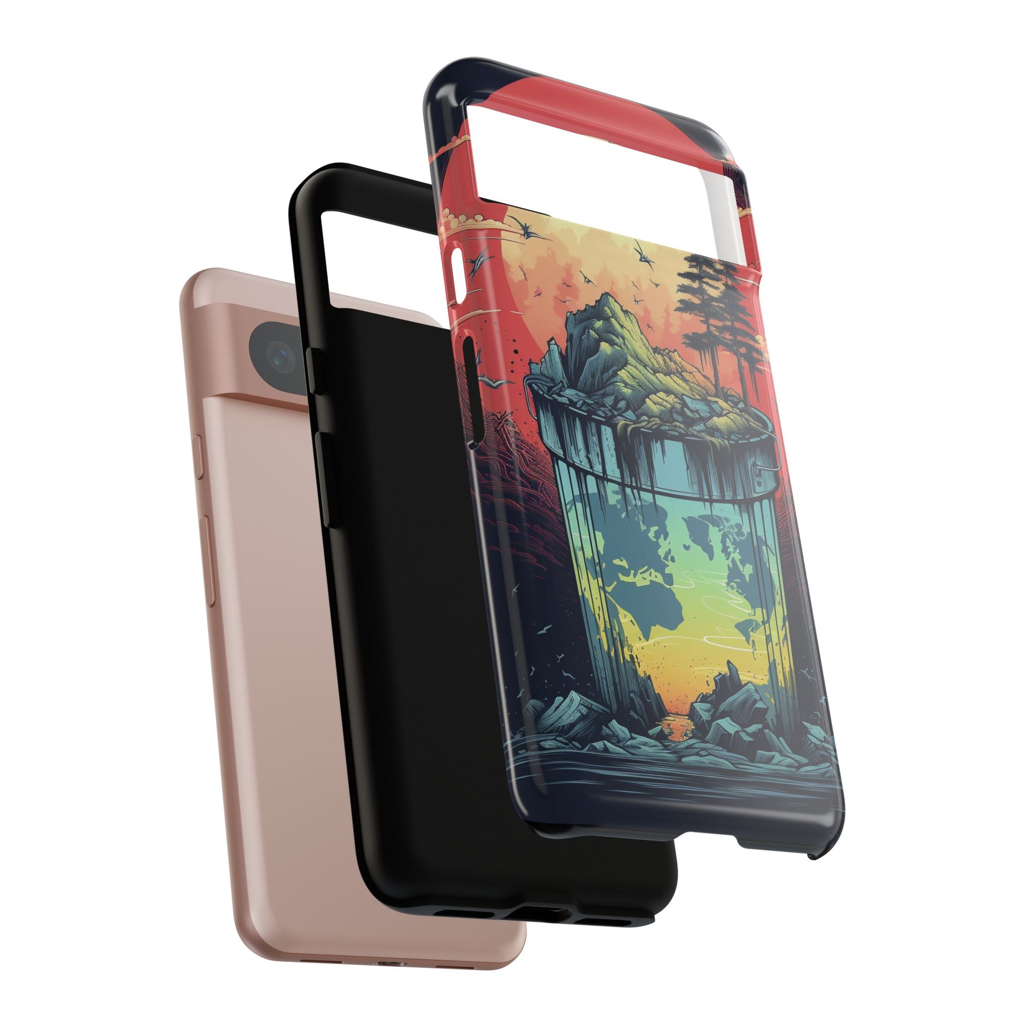 Vibrant Nature-Themed Phone Case, Tough Cases for Adventurers, Eco-Friendly, Trendy Phone Accessory, Great Gift for Nature Lovers