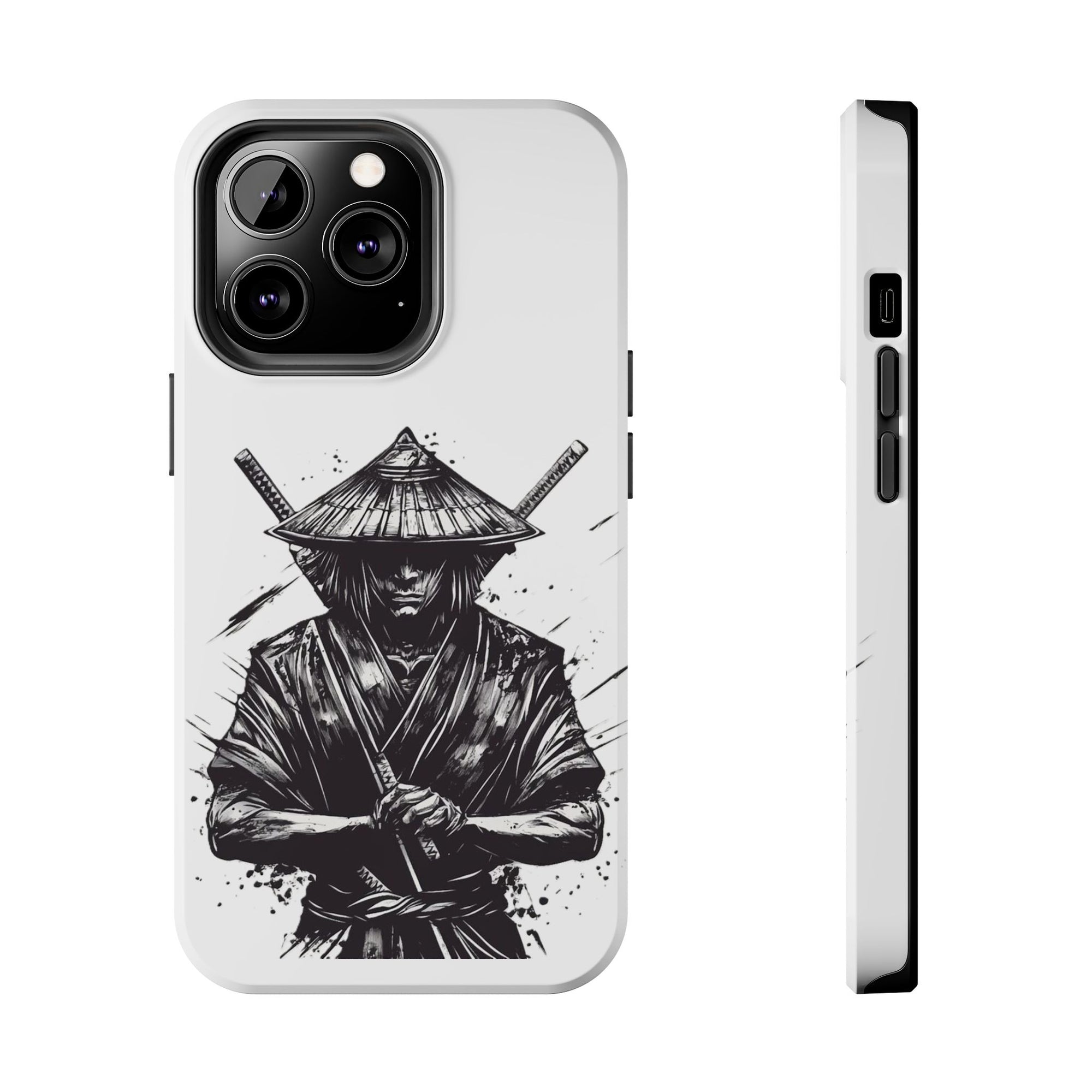 Samurai Tough Phone Cases, Rugged Smartphone Accessories, Durable Covers for Men, Unique Gifts for Him, Japanese Warrior Design
