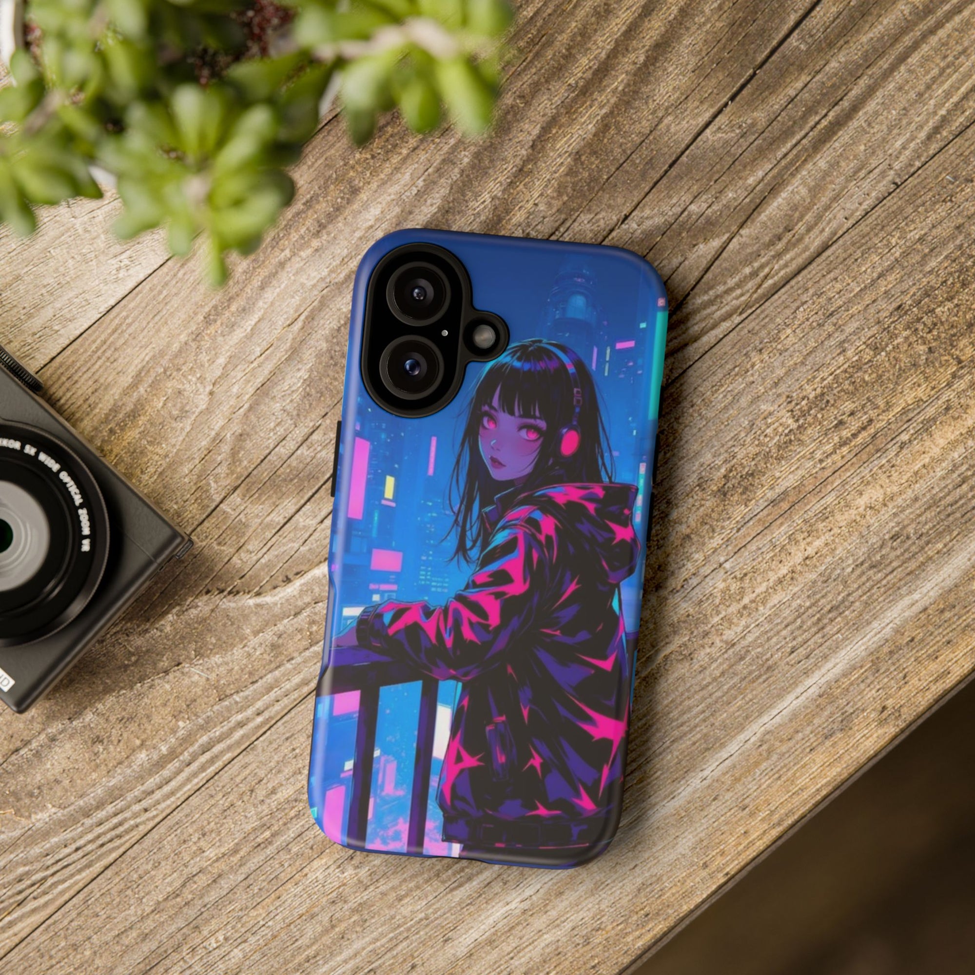 Futuristic Phone Case, Cyberpunk Aesthetic, Tough Phone Cover, Urban Style, Gift for Tech Lovers, Unique Phone Accessories, Streetwear [...]