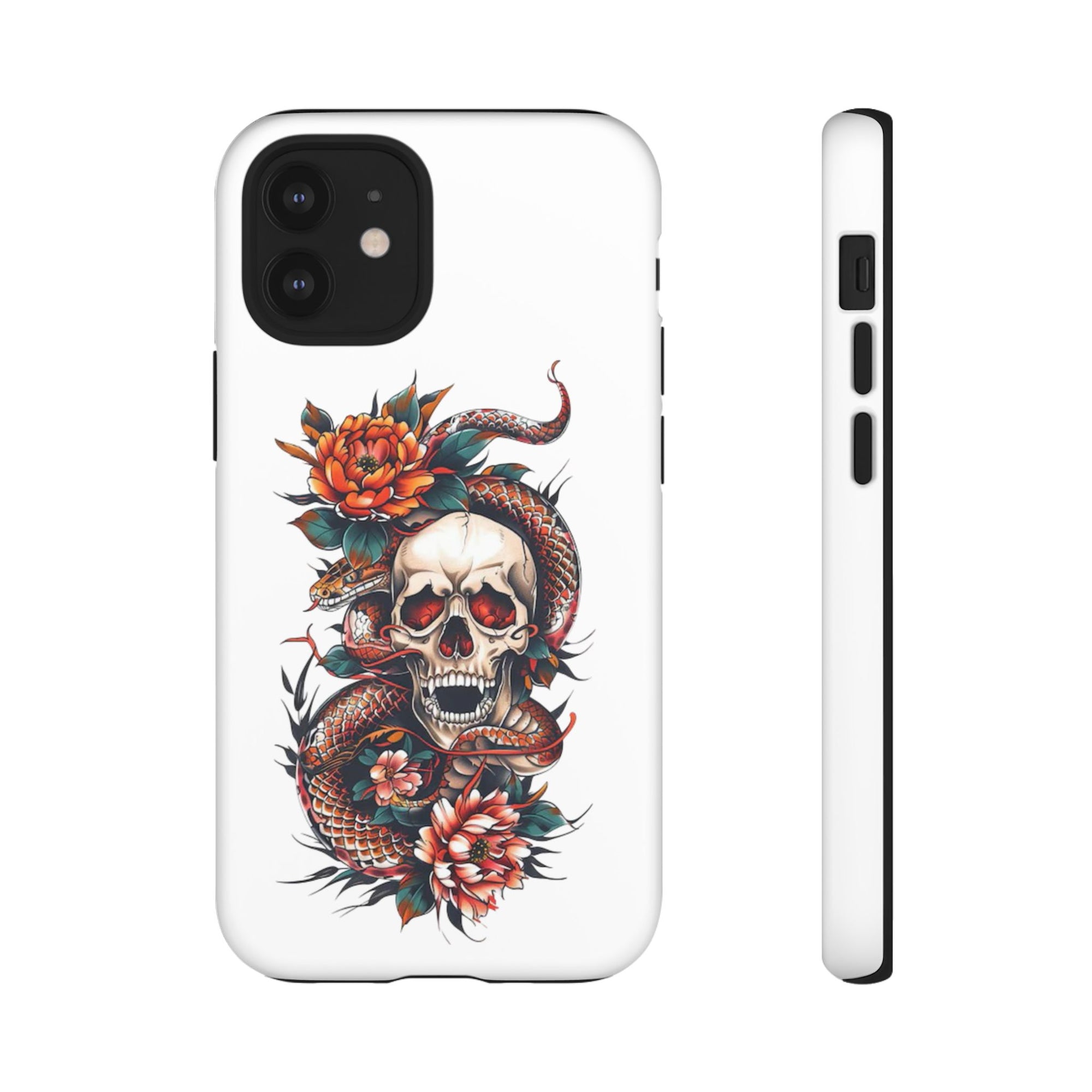 Tough Cases: Skull and Snake Phone Cases, Edgy Accessories, Alternative Fashion, Quirky Gift Ideas, Gothic Style