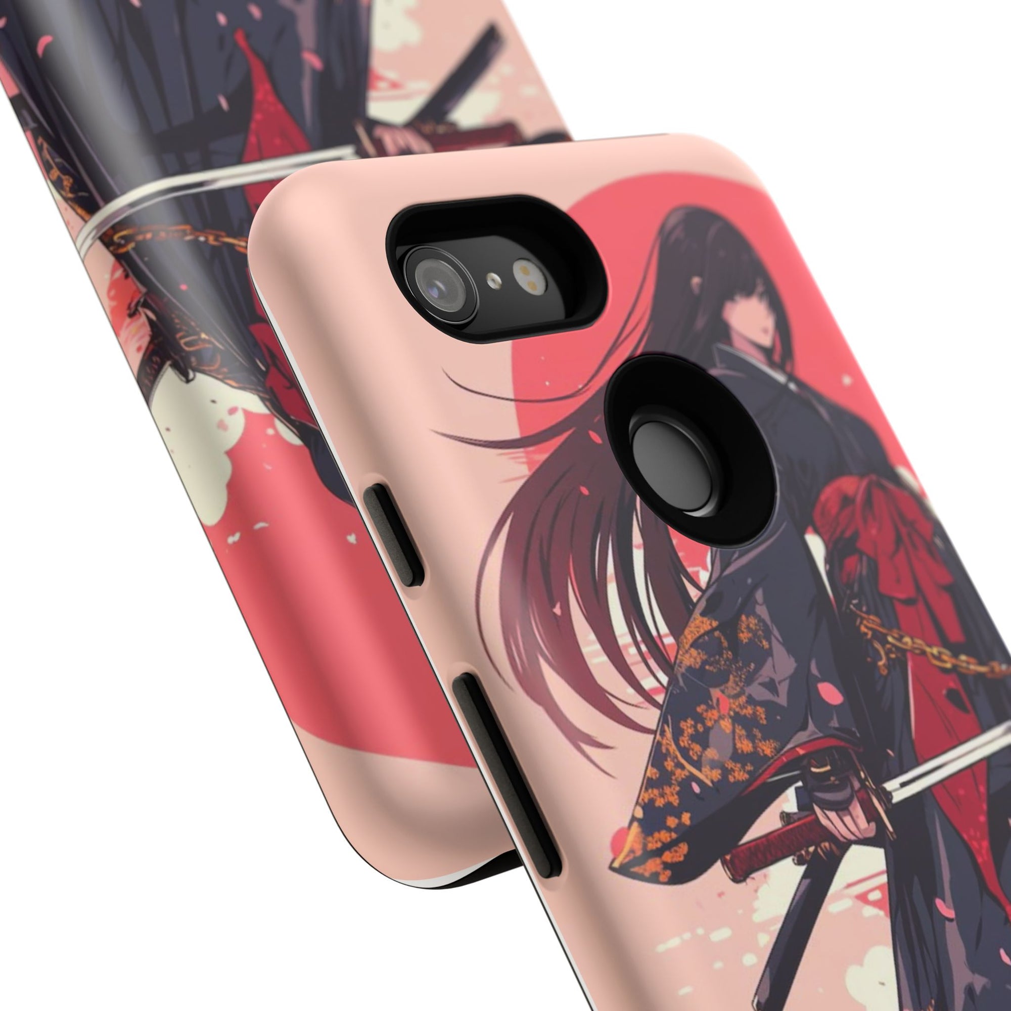 Stylish Phone Case with Warrior Design, Tough Phone Cover for Anime Lovers, Gift for Gamers, Cute Phone Accessories, Unique Tech Gifts