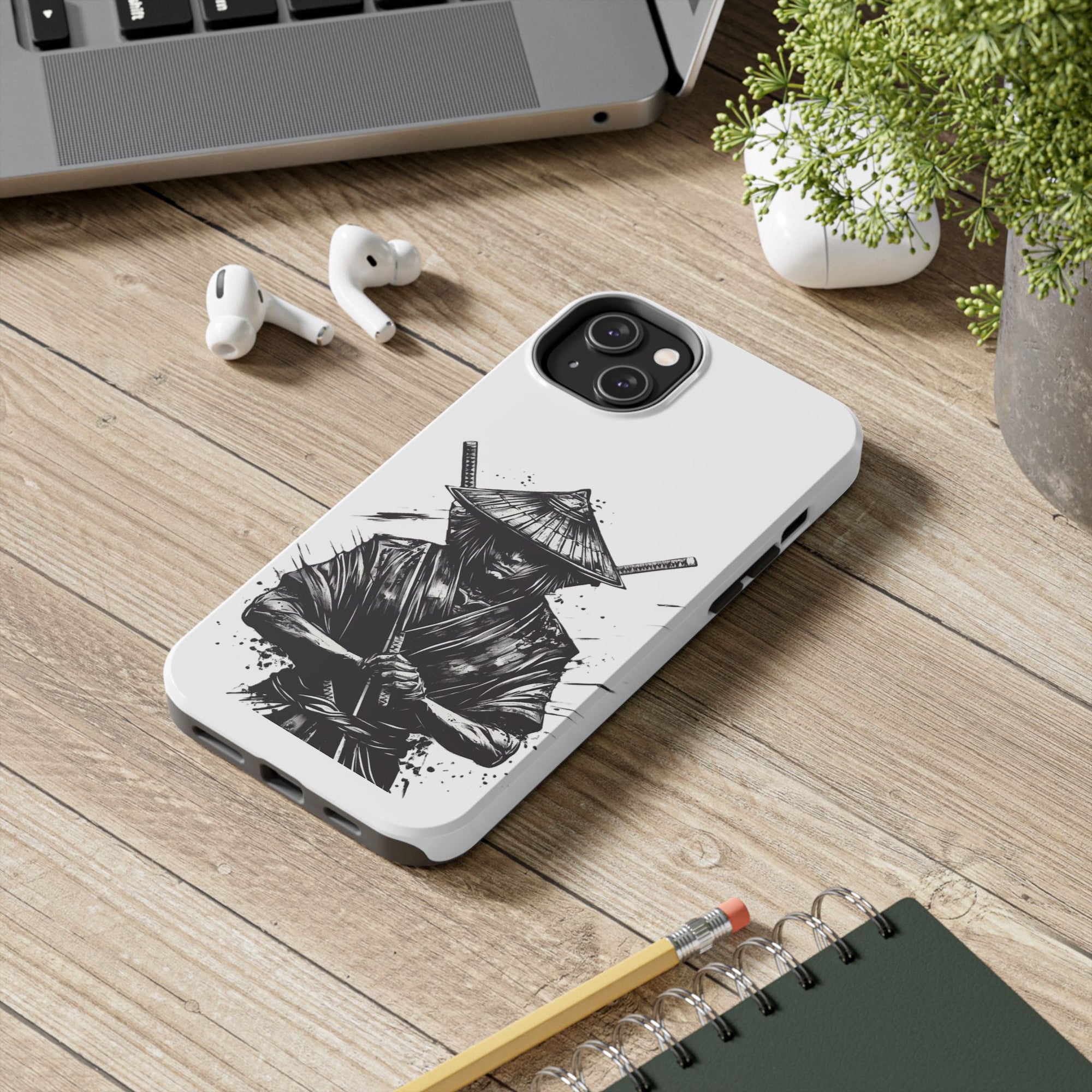 Samurai Tough Phone Cases, Rugged Smartphone Accessories, Durable Covers for Men, Unique Gifts for Him, Japanese Warrior Design