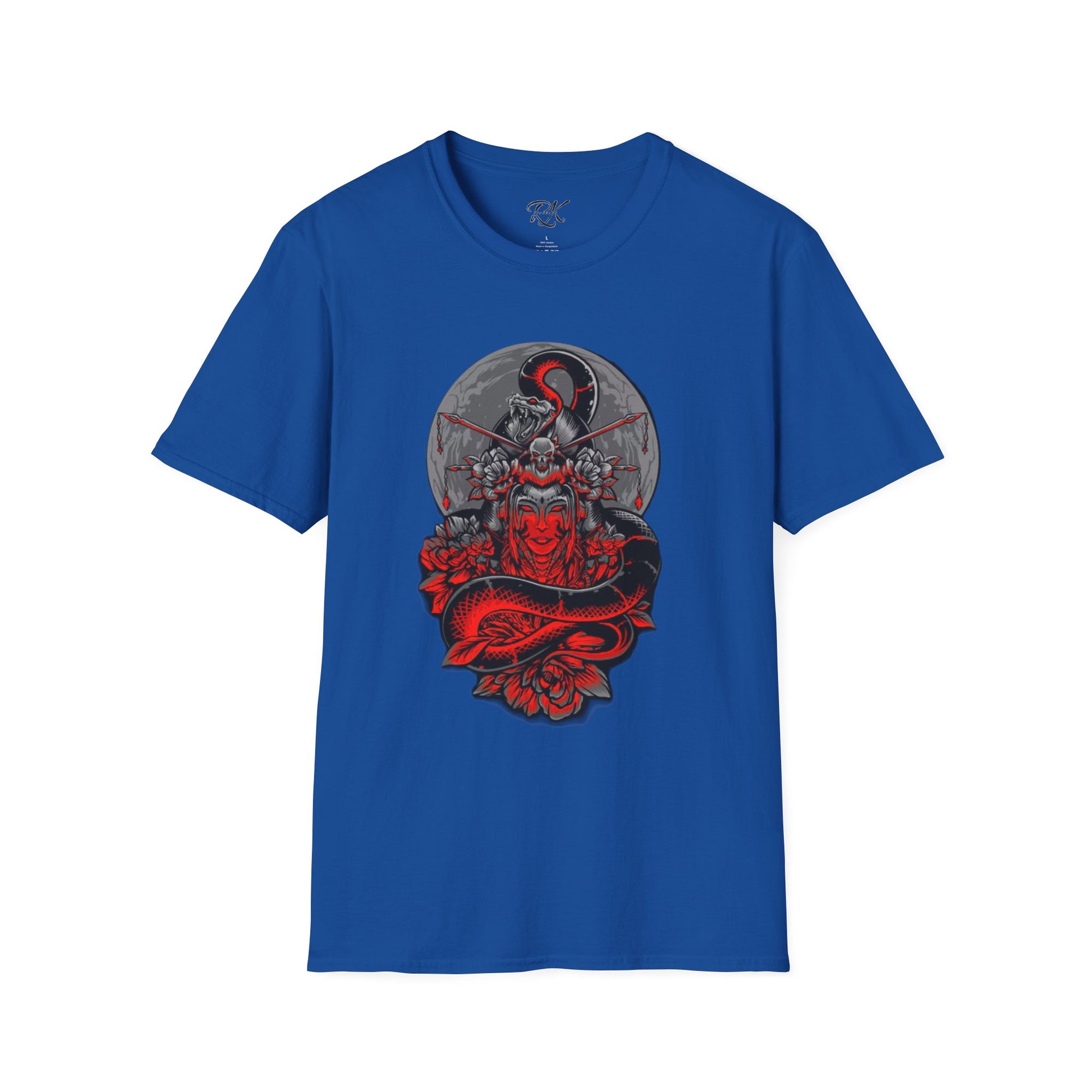 Warrior Spirit Unisex Softstyle T-Shirt, Graphic Tee, Trendy Streetwear, Gifts for Him, Casual Wear, Unique Design